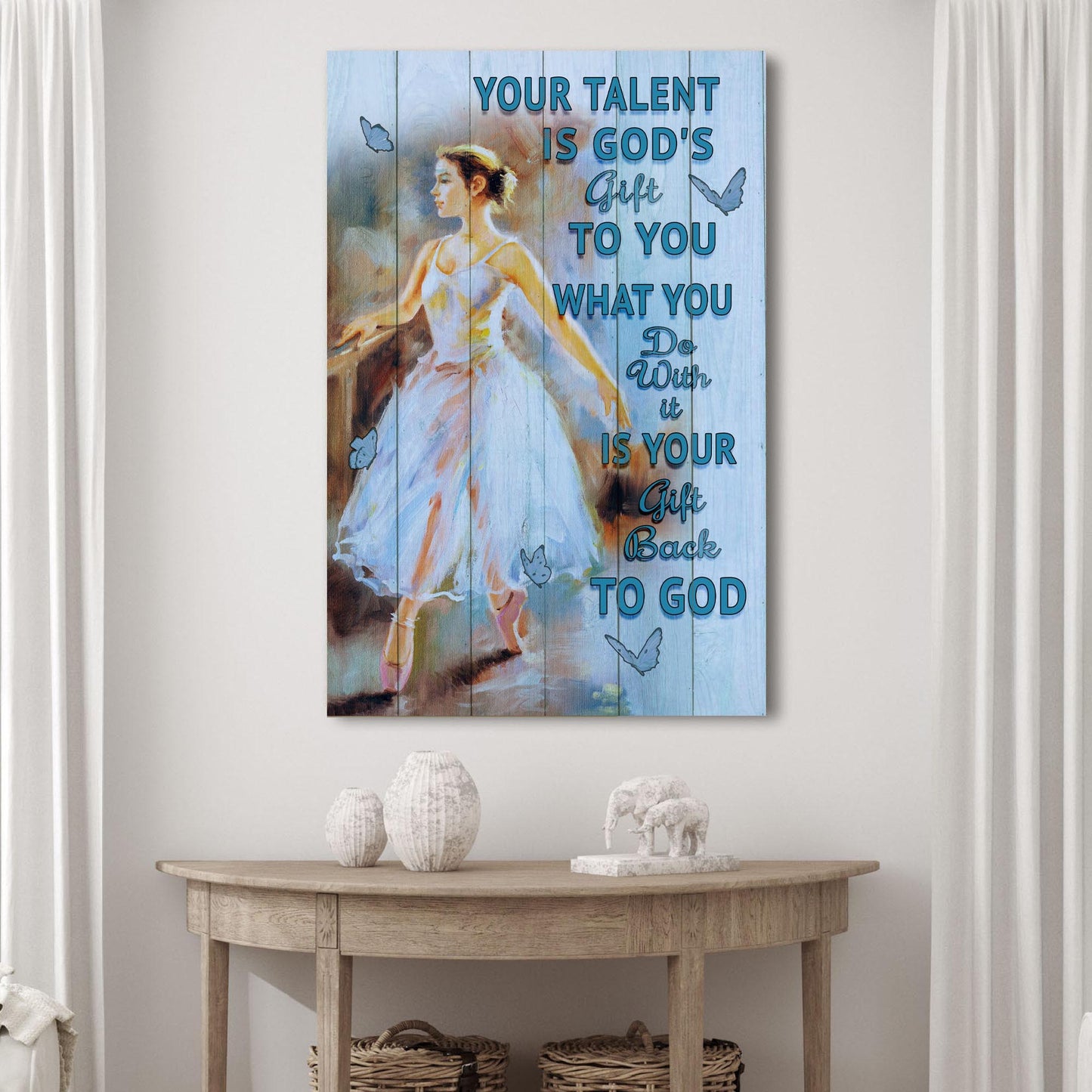 Your Talent Is God's Gift Sign II Style 2 - Image by Tailored Canvases