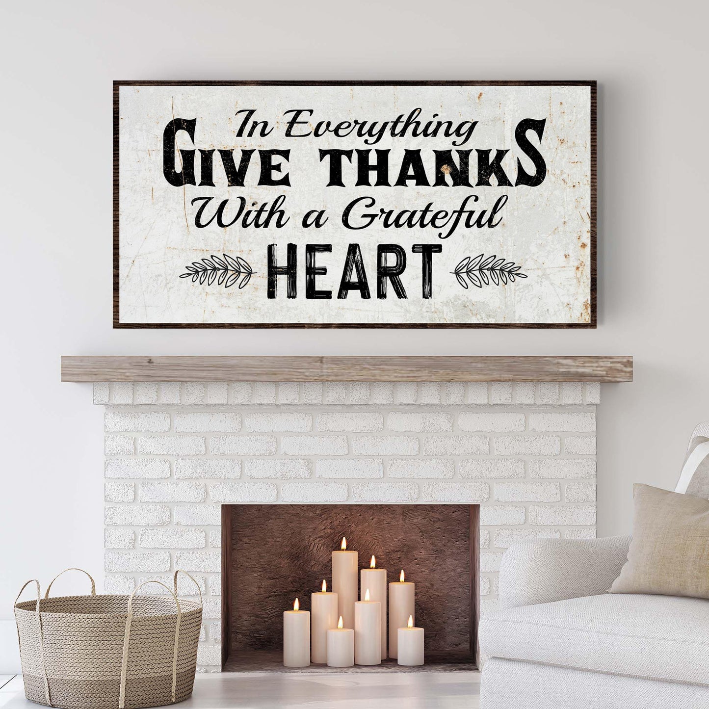 In Everything Give Thanks Sign II Style 2 - Image by Tailored Canvases