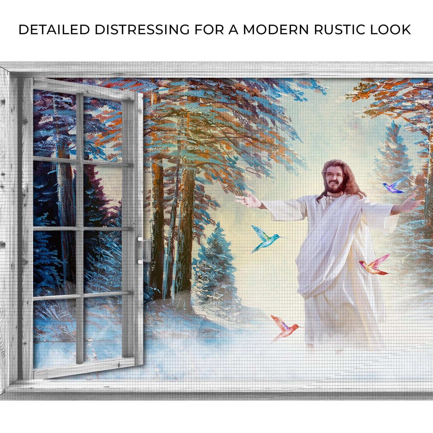 Jesus By The Window Canvas Wall Art Zoom - Image by Tailored Canvases