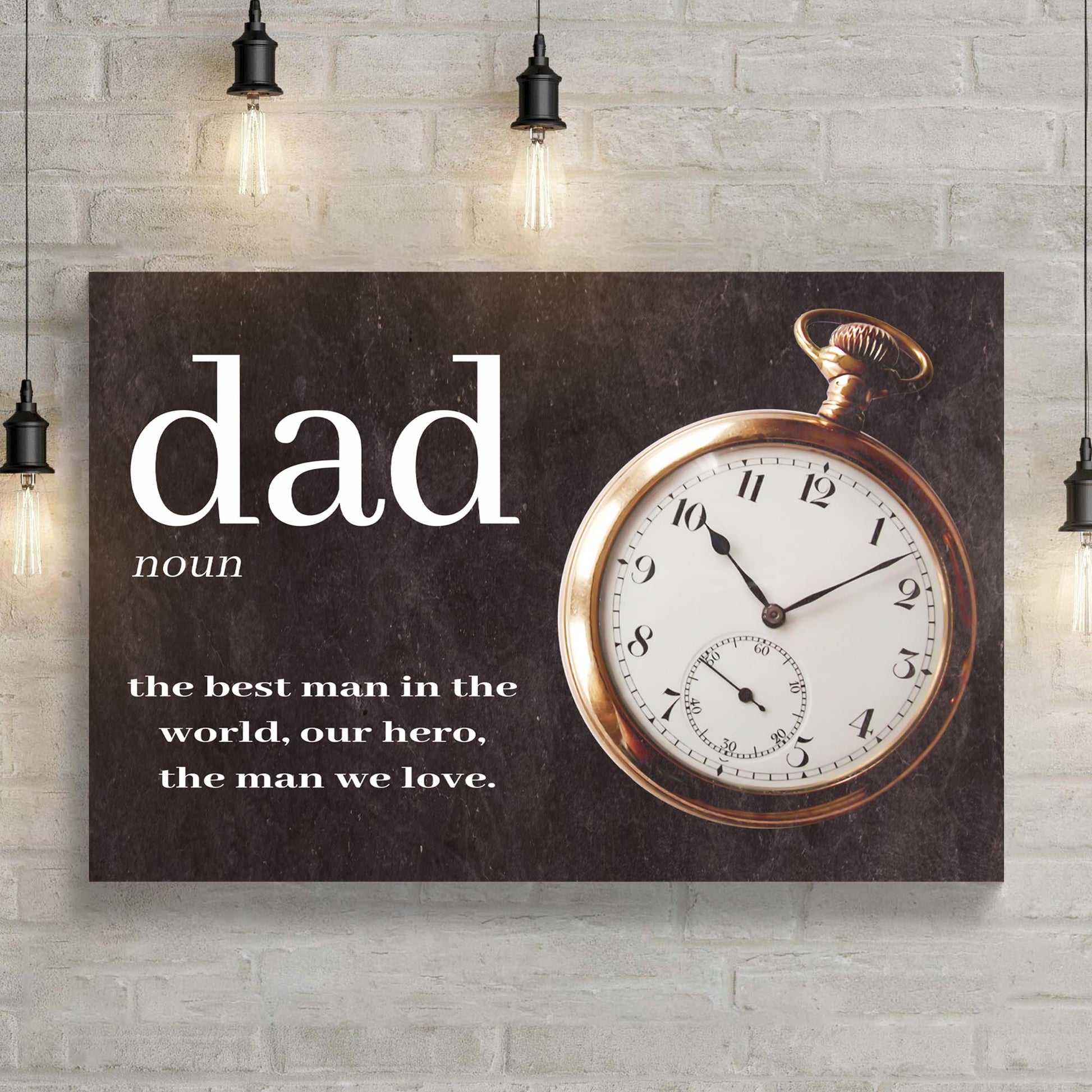 The Best Man In The World Happy Father's Day Sign Style 1 - Image by Tailored Canvases