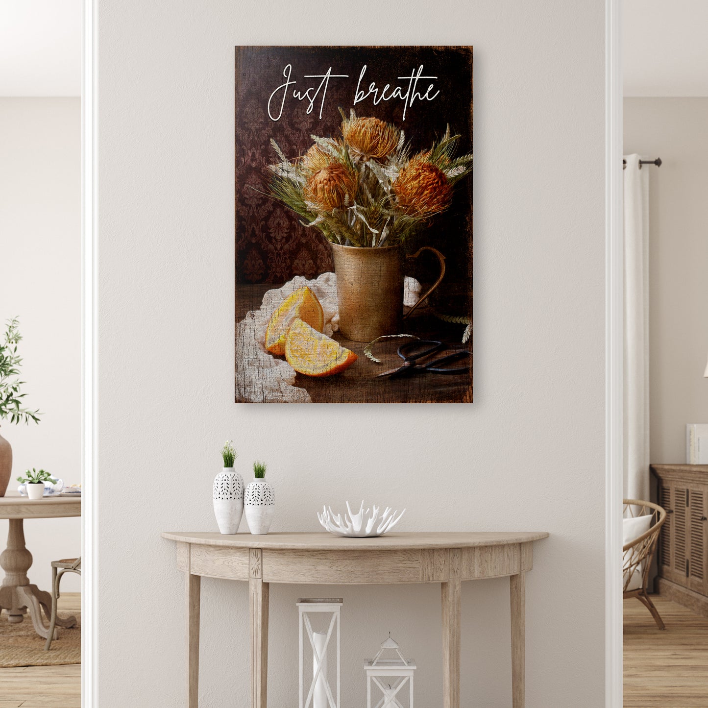 Just Breathe Sign VII Style 2 - Image by Tailored Canvases