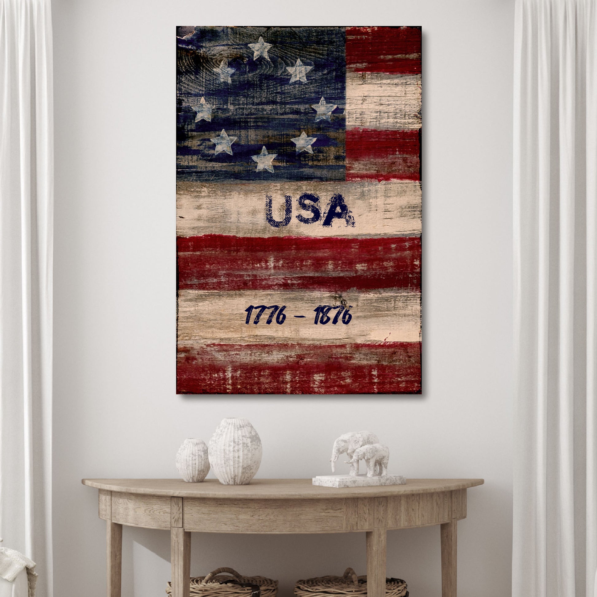 USA 1776-1876 Sign Style 2 - Image by Tailored Canvases