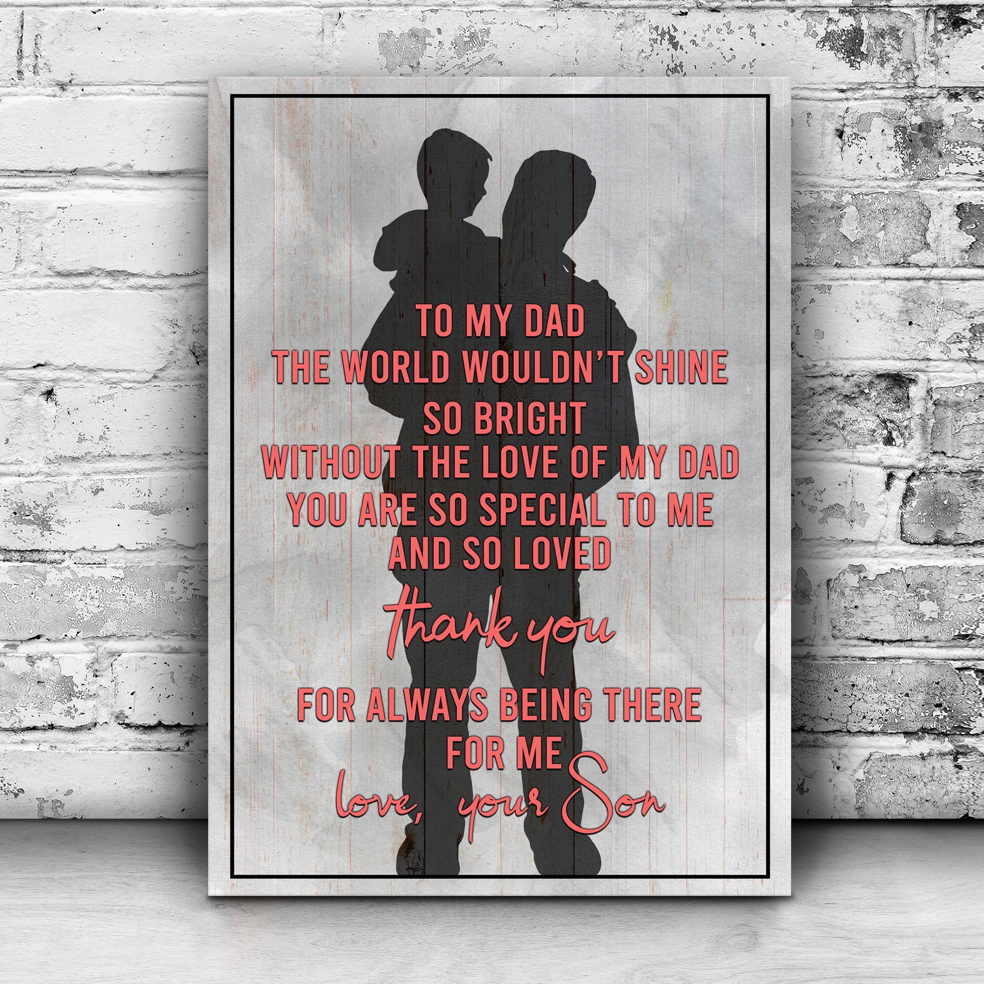 You Are So Special To Me Happy Father's Day Sign Style 2 - Image by Tailored Canvases