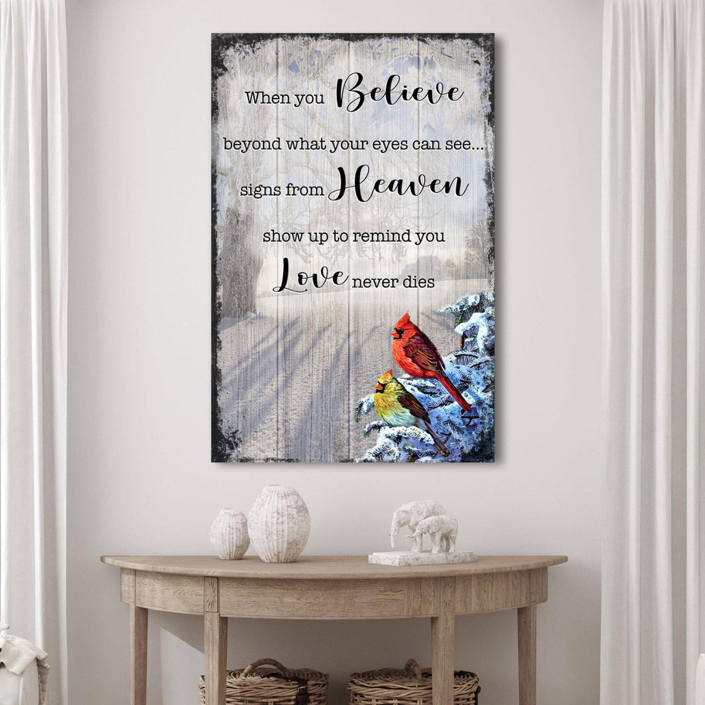 Signs From Heaven That Love Never Dies Sign II Style 2 - Image by Tailored Canvases