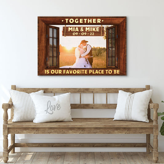 Together Is Our Favorite Place To Be Sign II  - Image by Tailored Canvases