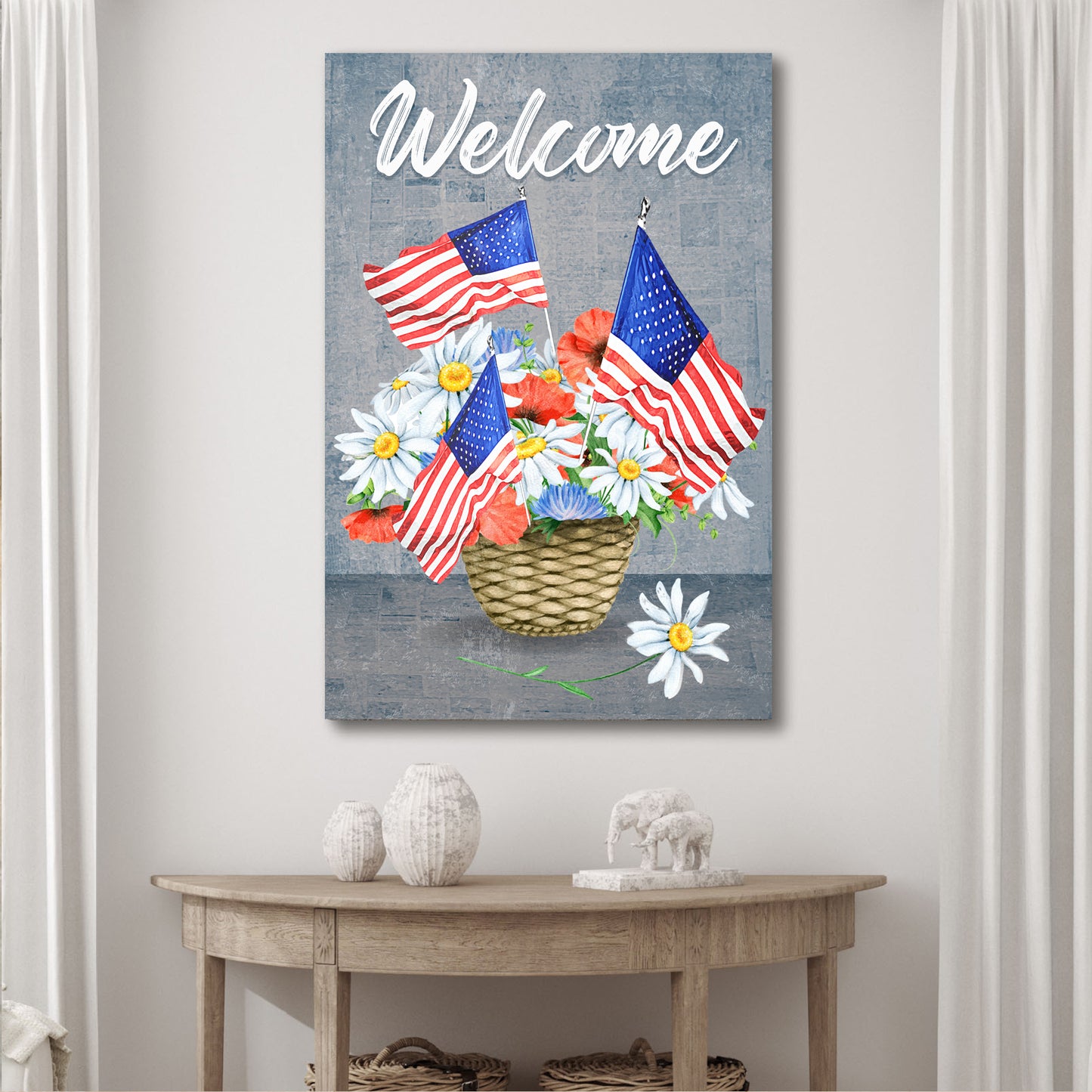 Welcome America Sign Style 2 - Image by Tailored Canvases