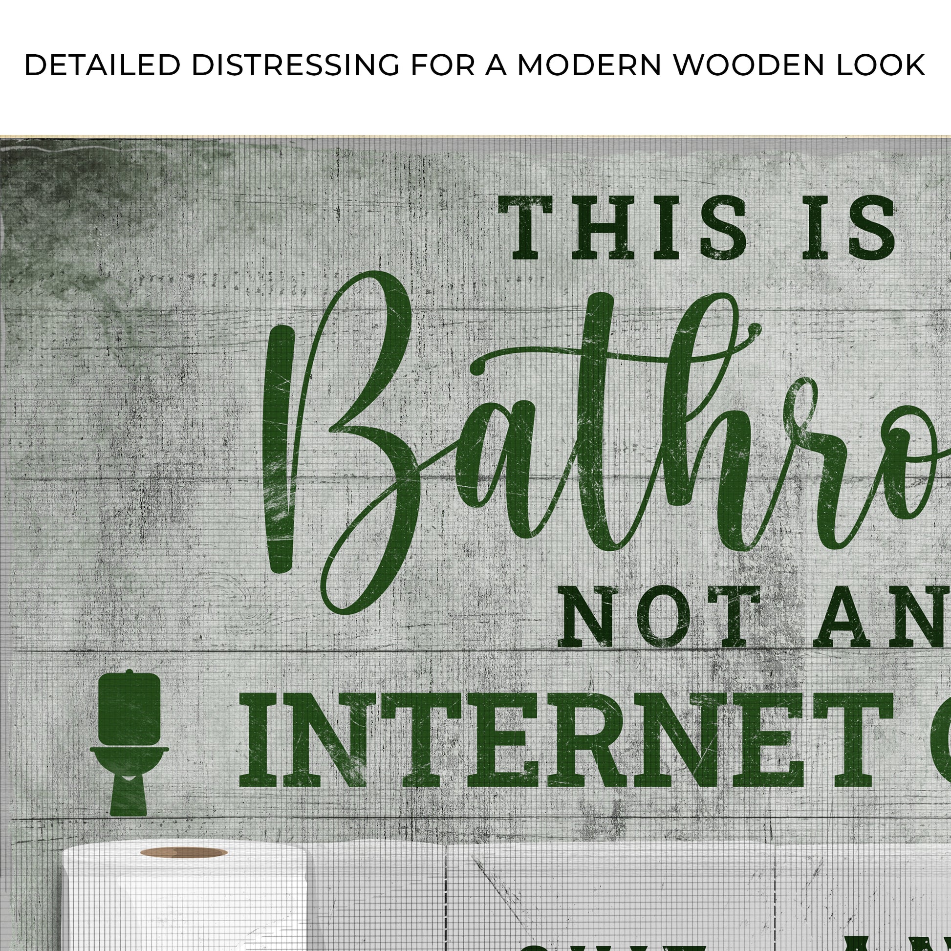 This Is A Bathroom Not An Internet Cafe Sign Zoom - Image by Tailored Canvases