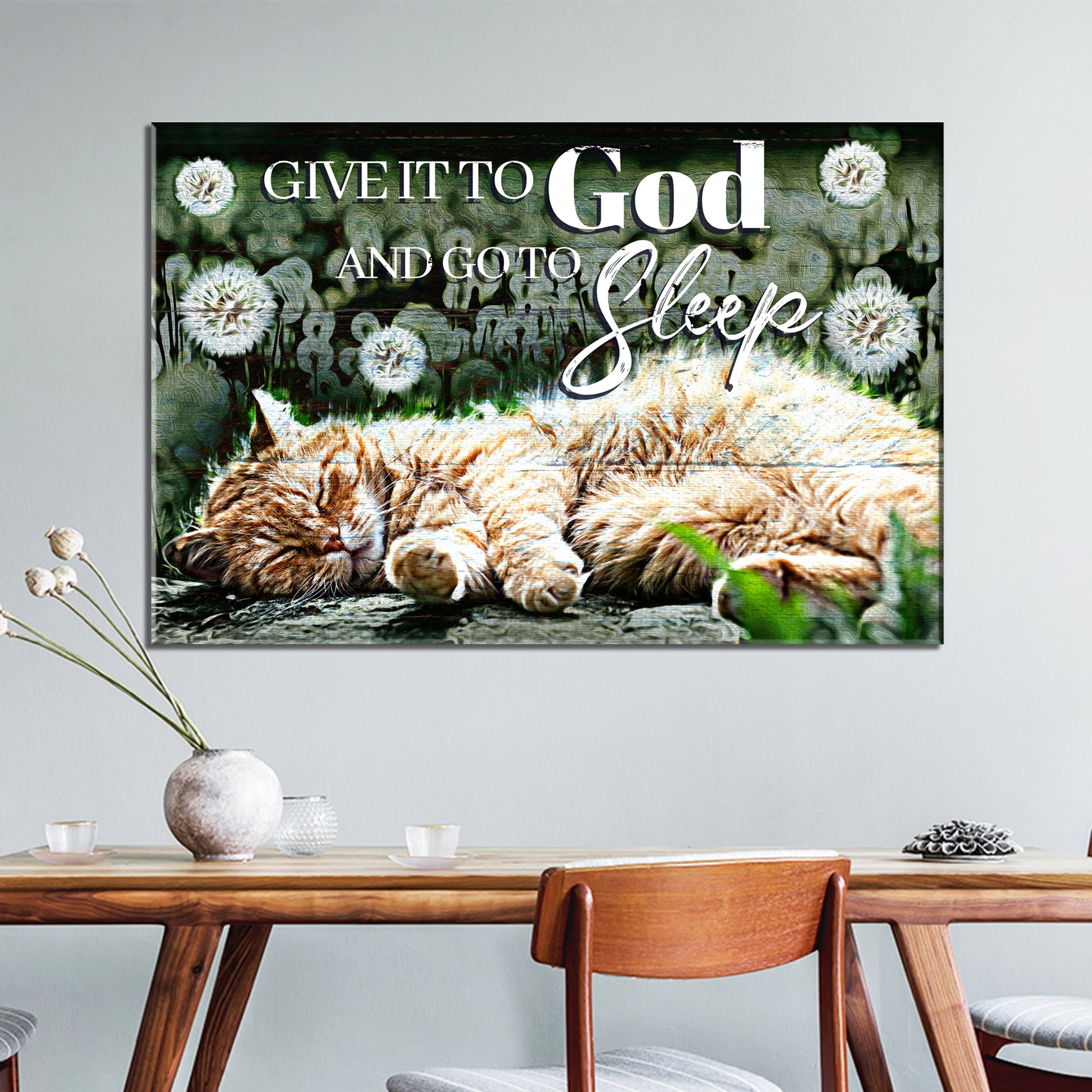 Give It To God And Go To Sleep Sign IV Style 2 - Image by Tailored Canvases