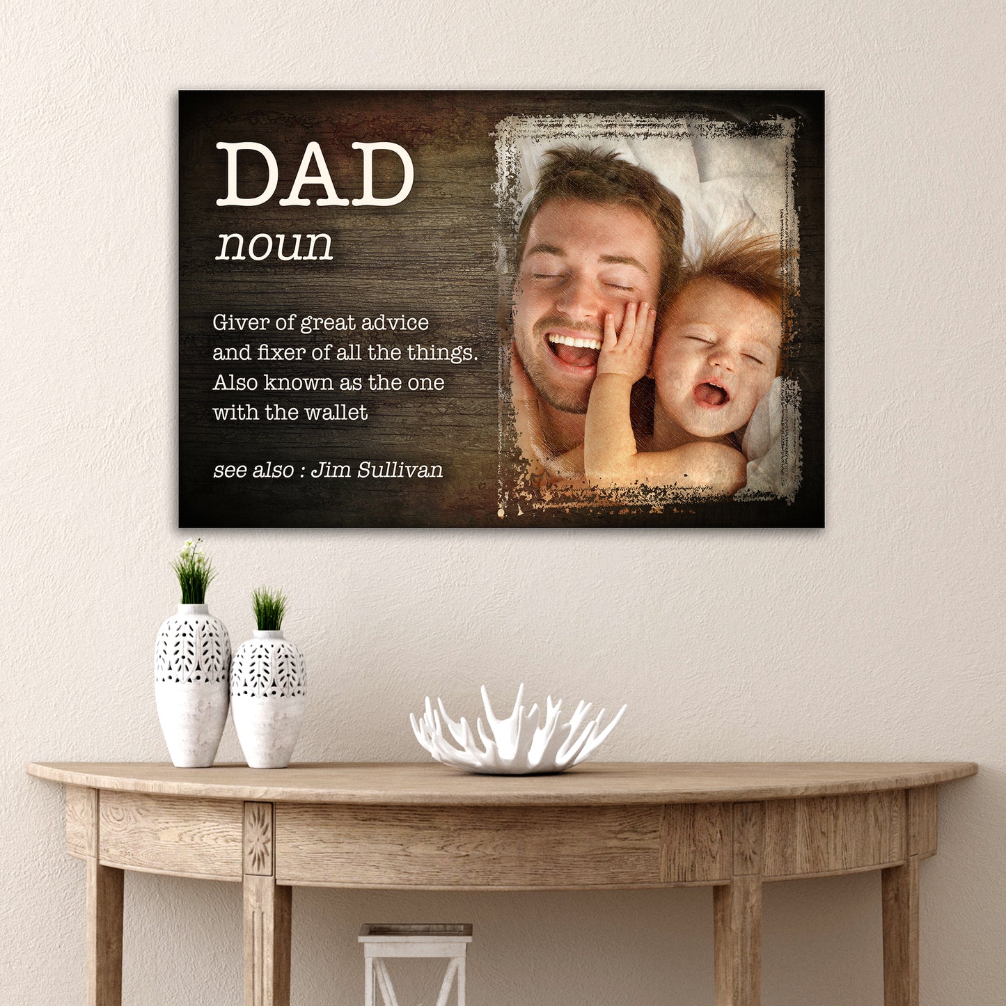 Fixer Of All Things Happy Father's Day Sign Style 3 - Image by Tailored Canvases