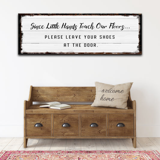 No Shoes Sign Style 2 - Image by Tailored Canvases