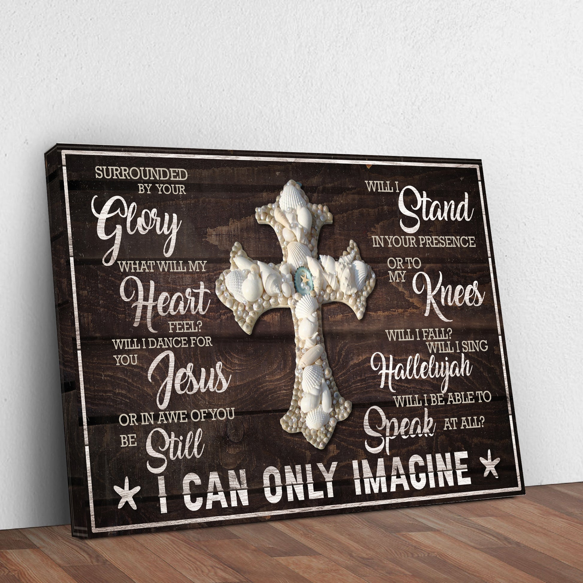 I Can Only Imagine Jesus Sign Style 2 - Image by Tailored Canvases