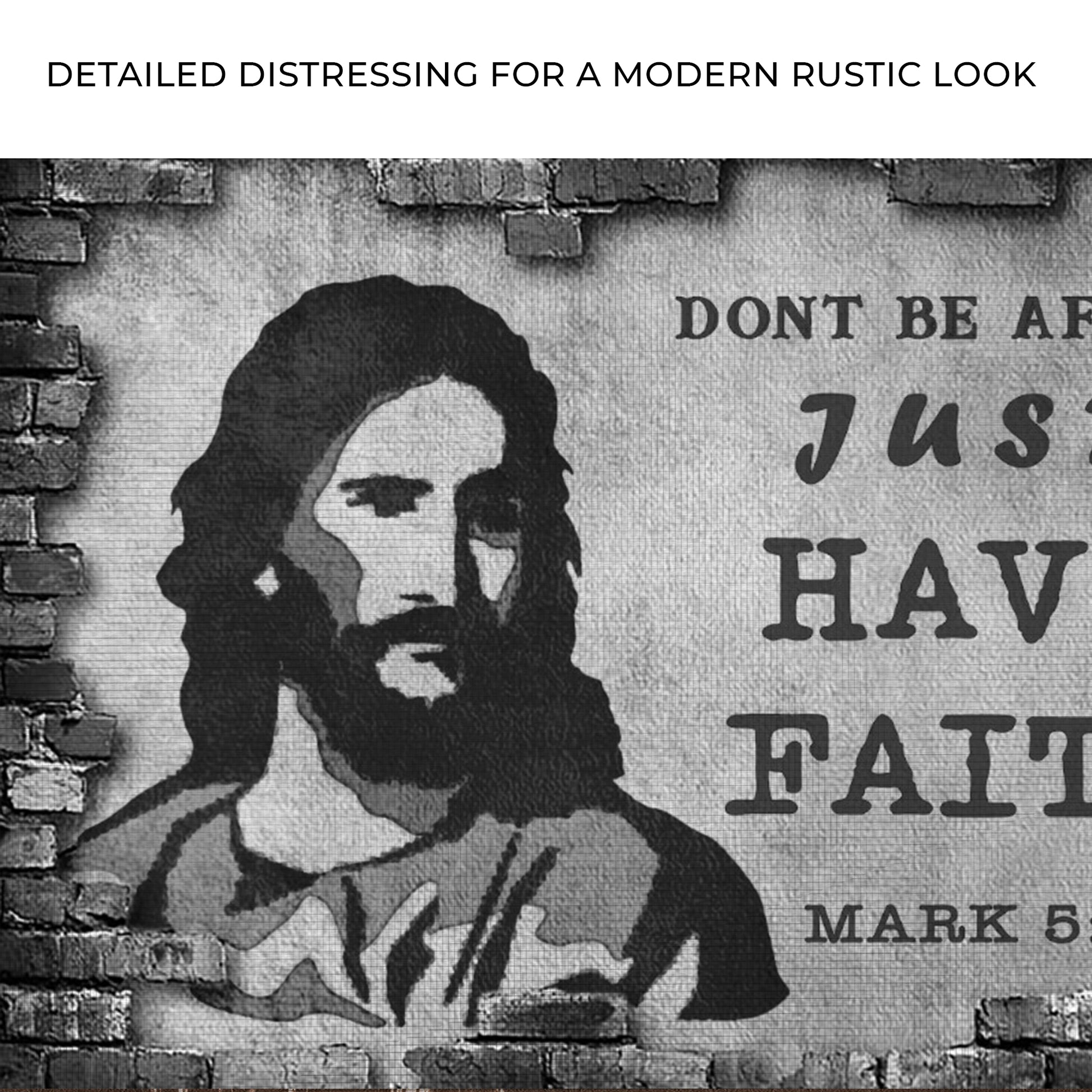 Mark 5:36 - Just Have Faith Sign Zoom - Image by Tailored Canvases