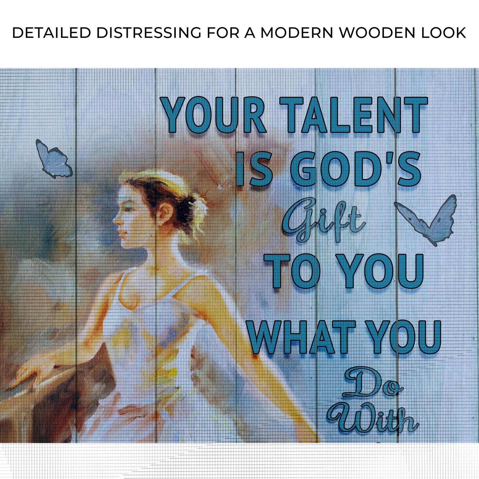 Your Talent Is God's Gift Sign II Zoom - Image by Tailored Canvases