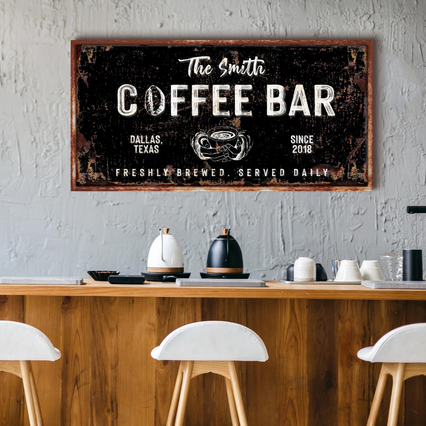 Coffee Bar Sign IV Style 2 - Image by Tailored Canvases