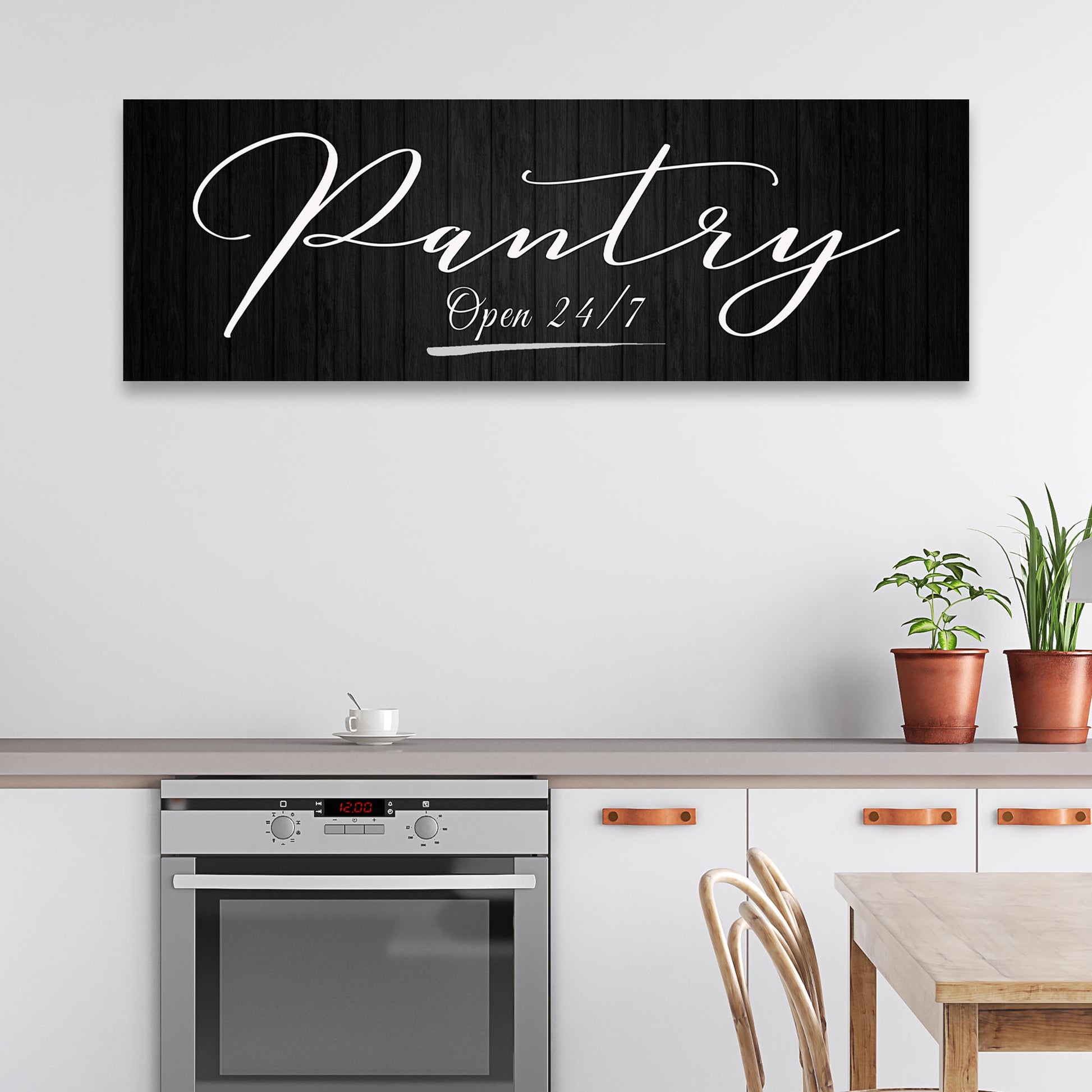 Pantry Open 24/7 Sign Style 2 - Image by Tailored Canvases