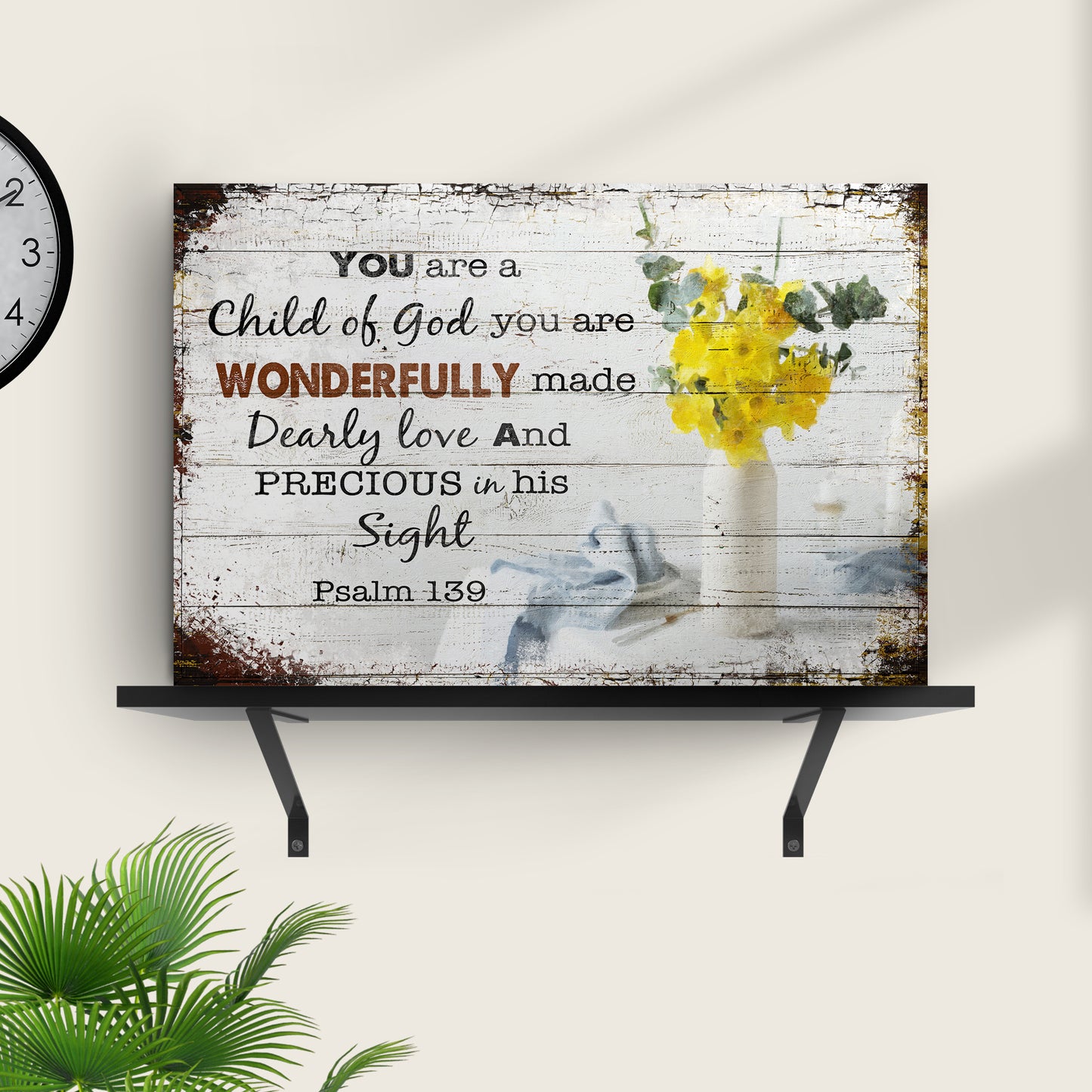 Psalm 139 - You Are A Child Of God Sign Style 2 - Image by Tailored Canvases