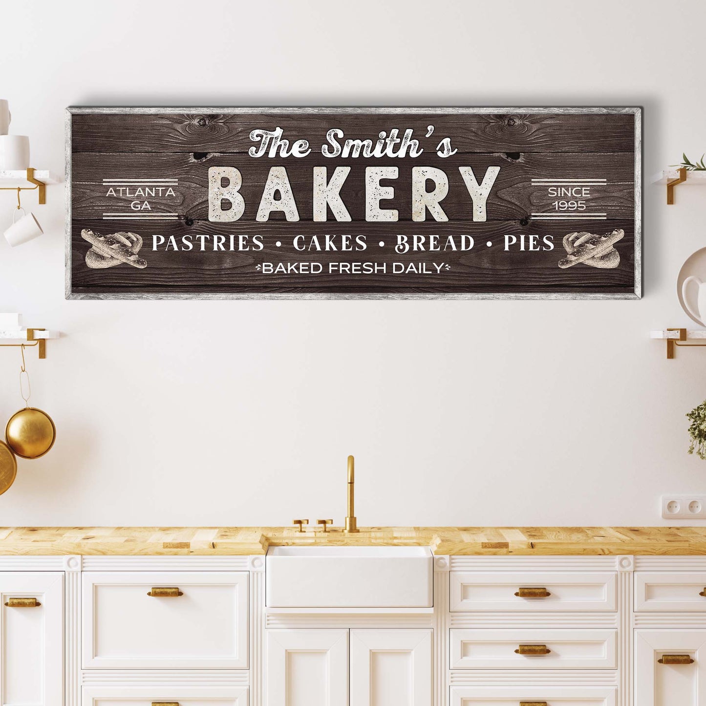 Bakery Sign | Customizable Canvas Style 2 - Image by Tailored Canvases