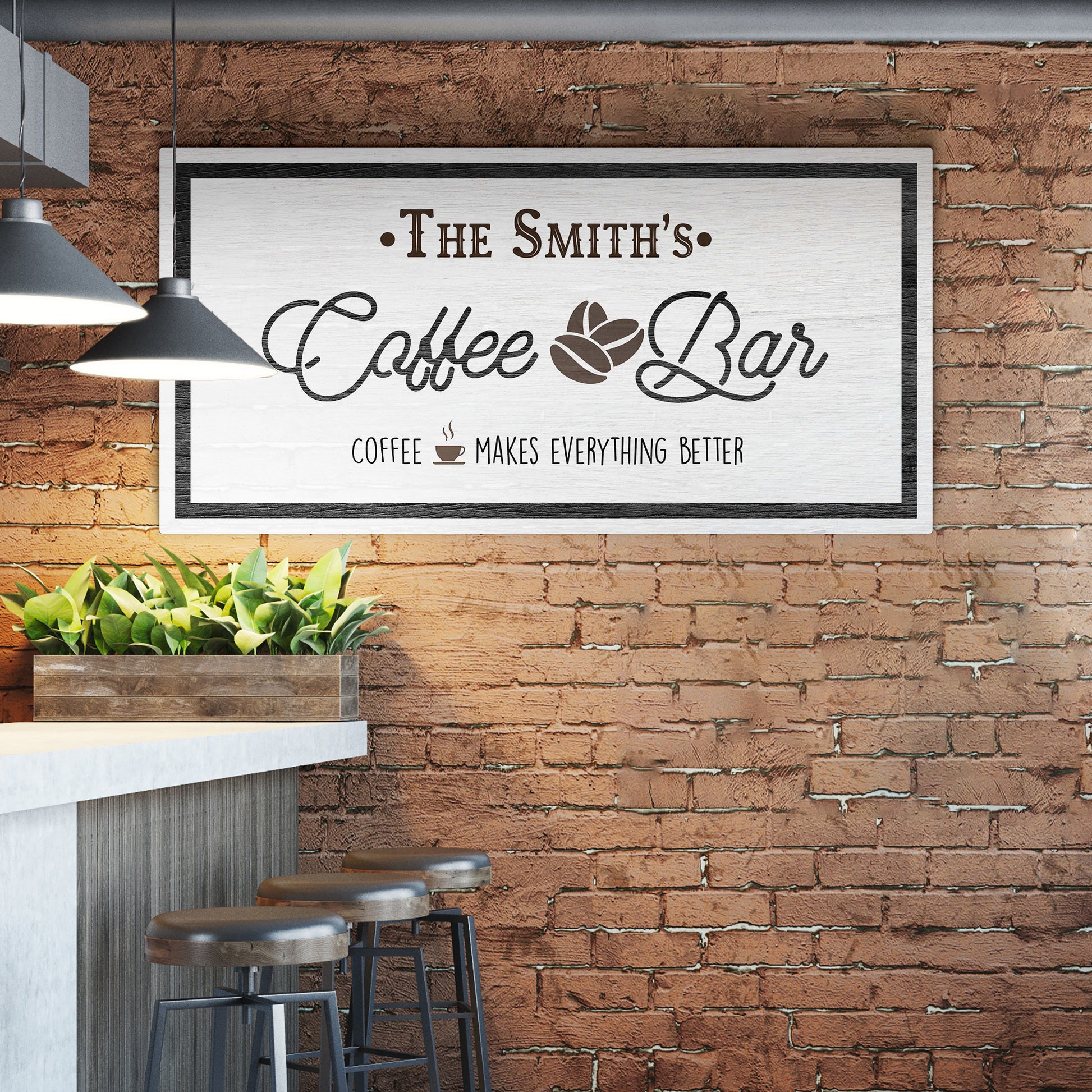 Coffee Makes Everything Better Sign Style 2 - Image by Tailored Canvases