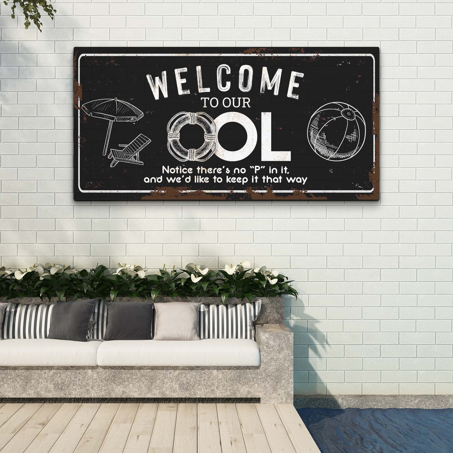 Welcome To Our Ool Sign Style 2 - Image by Tailored Canvases