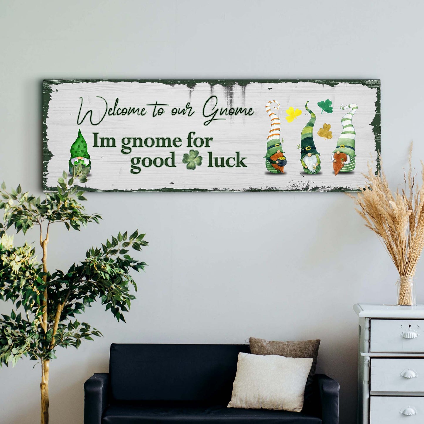 Gnome Welcome Sign Style 2 - Image by Tailored Canvases