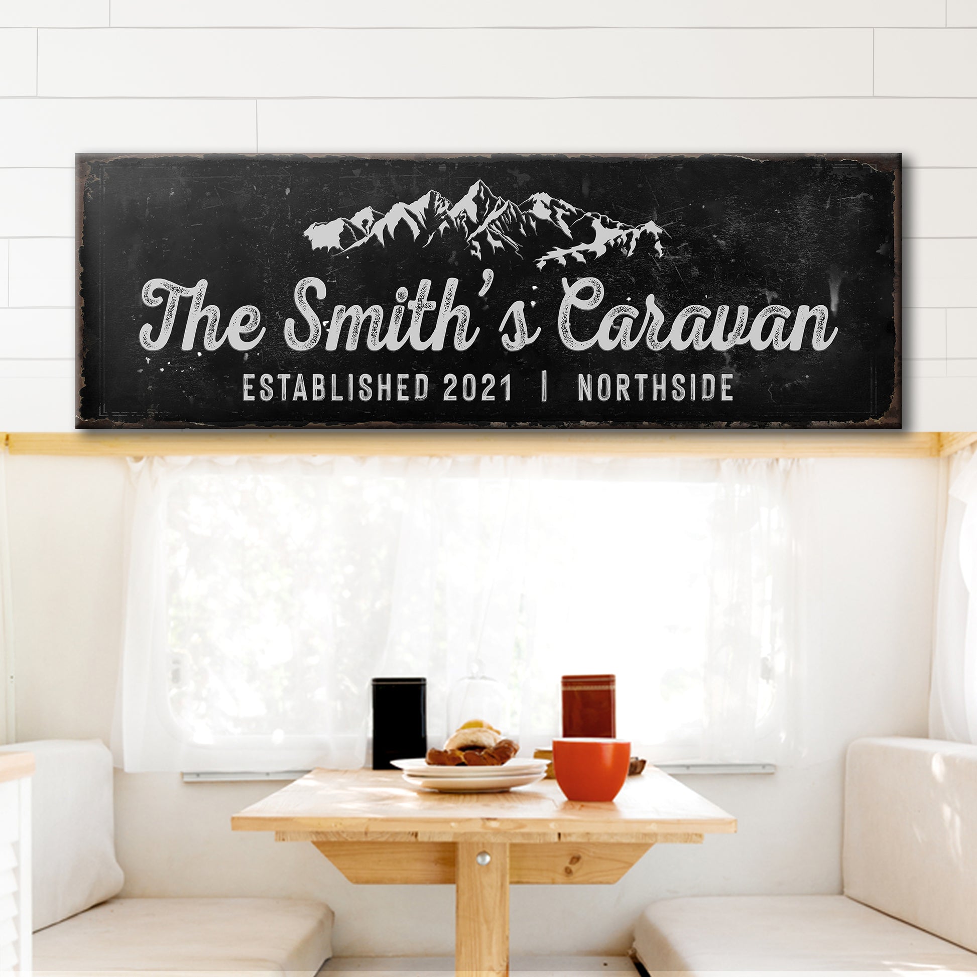 Caravan Sign | Customizable Canvas Style 2 - Image by Tailored Canvases