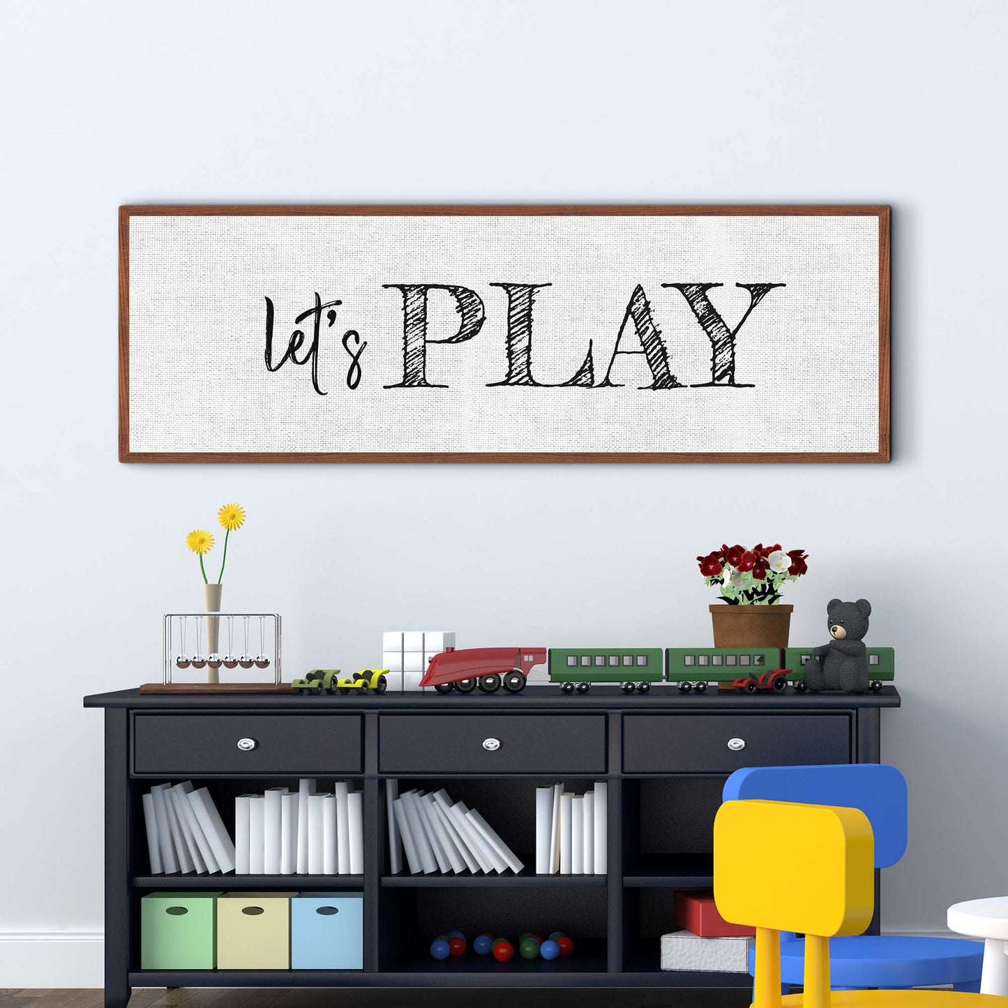 Let's Play Sign Style 2 - Image by Tailored Canvases