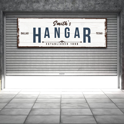 Hangar Sign - Image by Tailored Canvases
