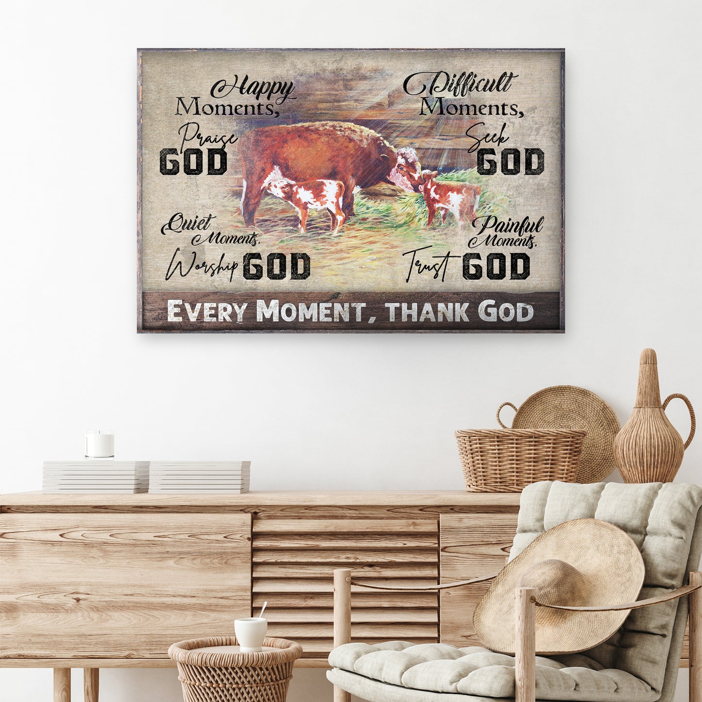 Every Moment Thank God Style 2 - Image by Tailored Canvases