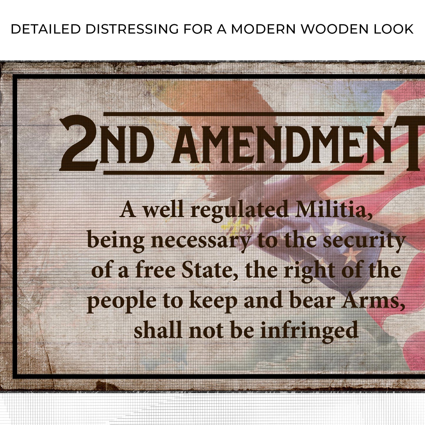 Second Amendment To The United States Constitution Sign Zoom - Image by Tailored Canvases