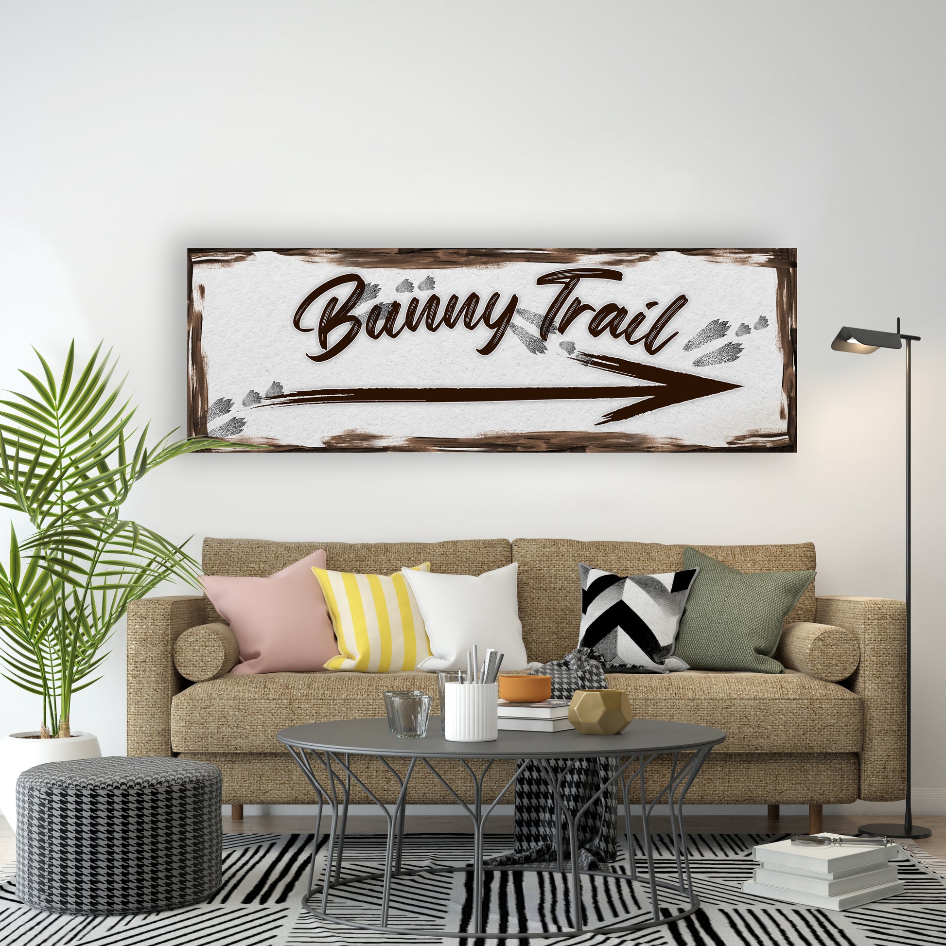 Easter Bunny Trail Sign Style 2 - Image by Tailored Canvases