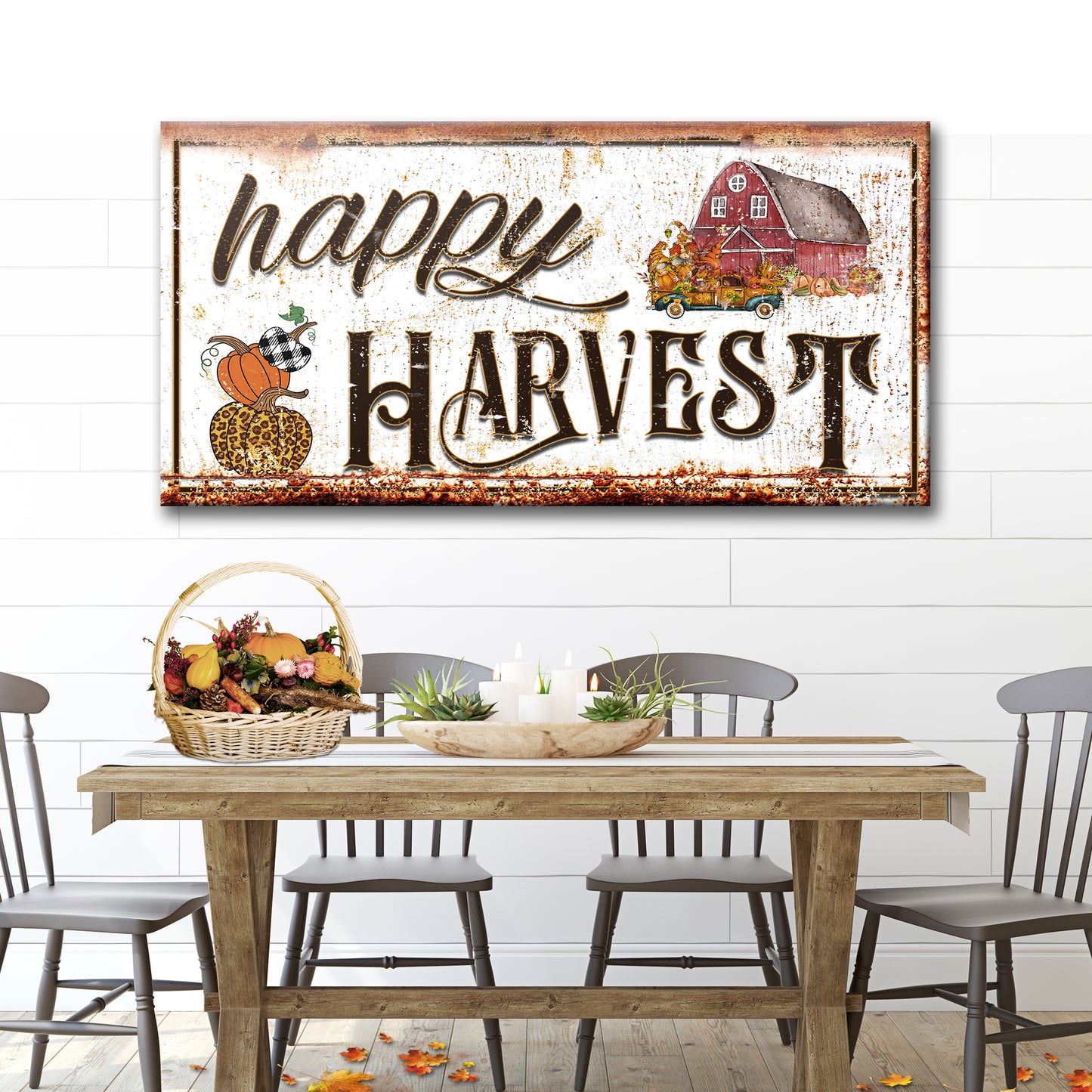 Happy Harvest Sign Style 2 - Image by Tailored Canvases
