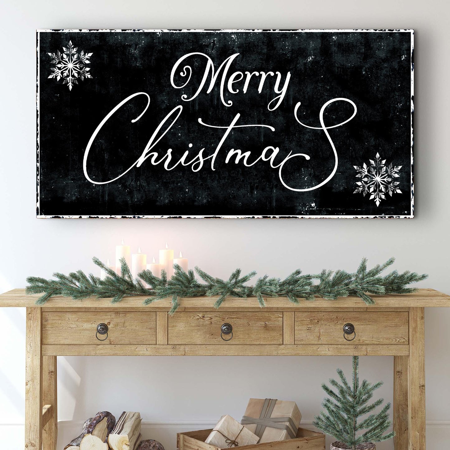 Merry Christmas Sign III Style 2 - Image by Tailored Canvases