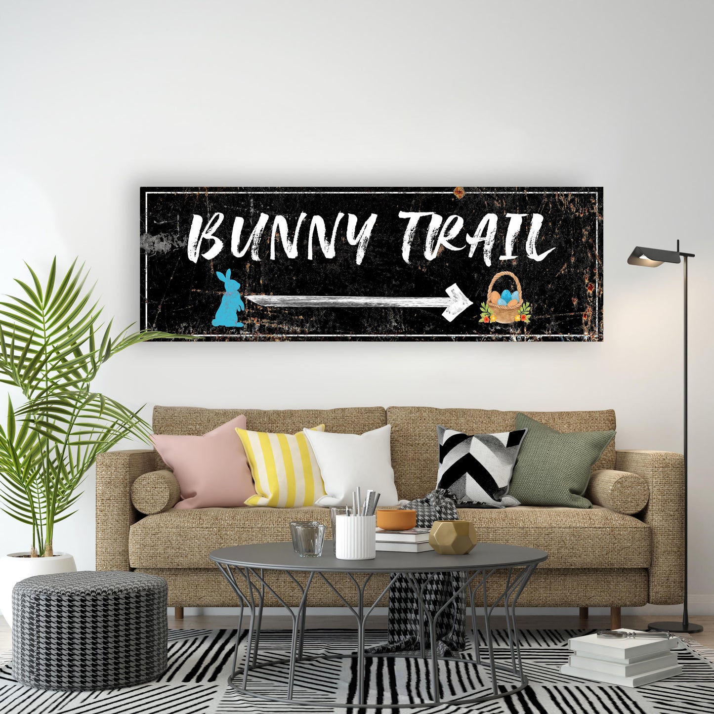 Easter Bunny Trail Sign II Style 2 - Image by Tailored Canvases