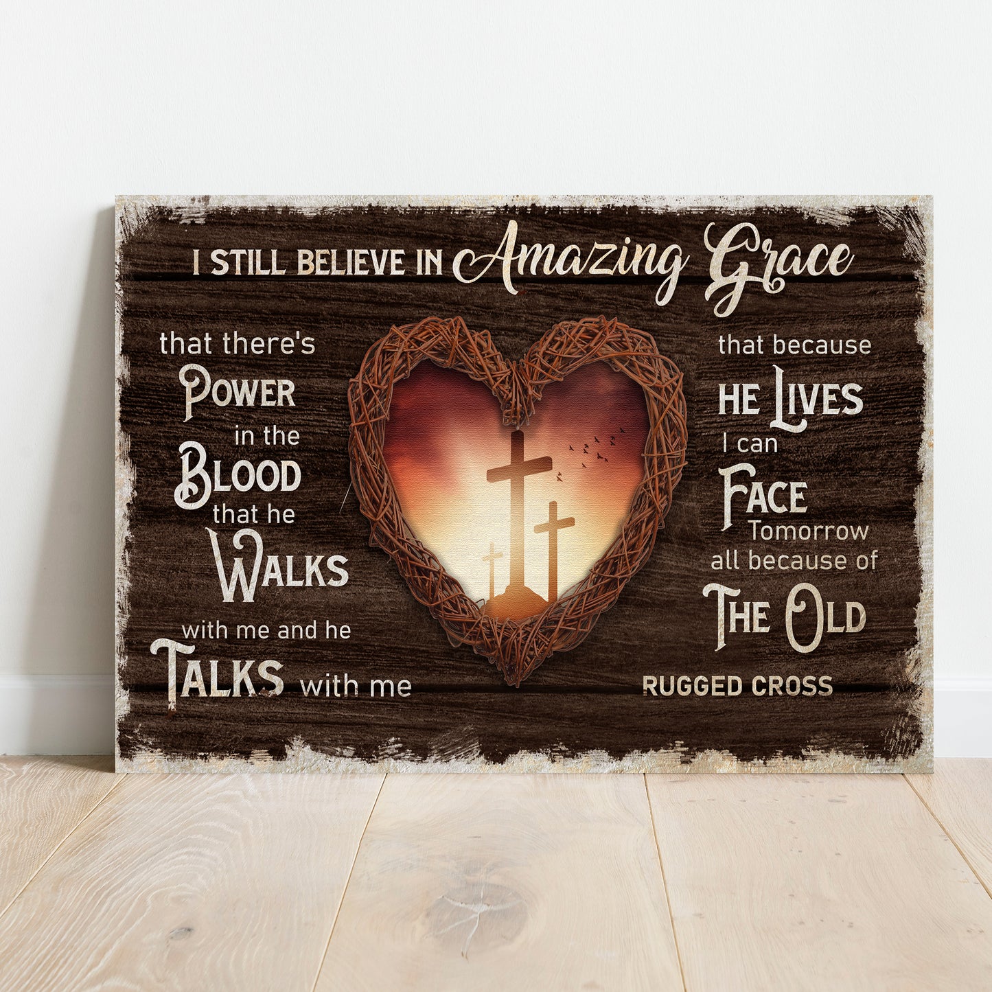 I Still Believe In Amazing Grace Sign V Style 2 - Image by Tailored Canvases