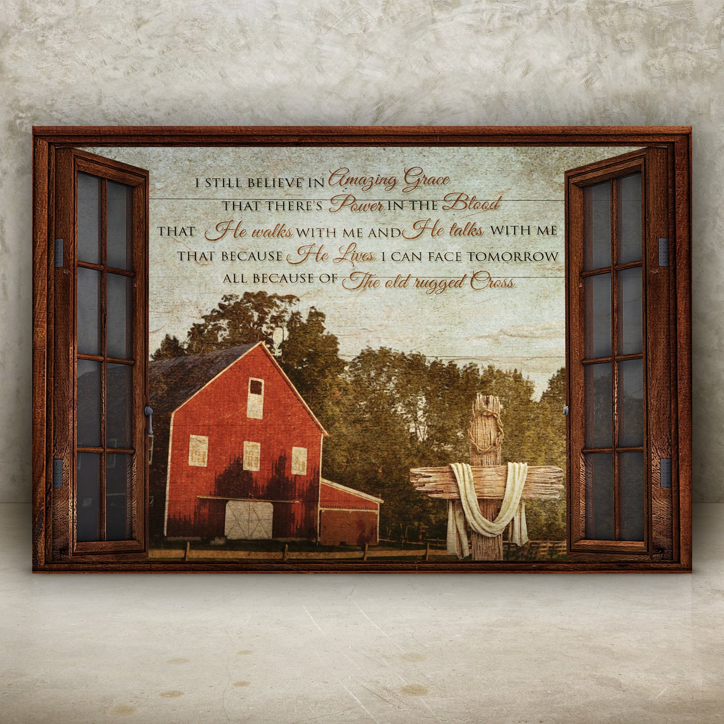 I Still Believe In Amazing Grace Sign VIII Style 2 - Image by Tailored Canvases