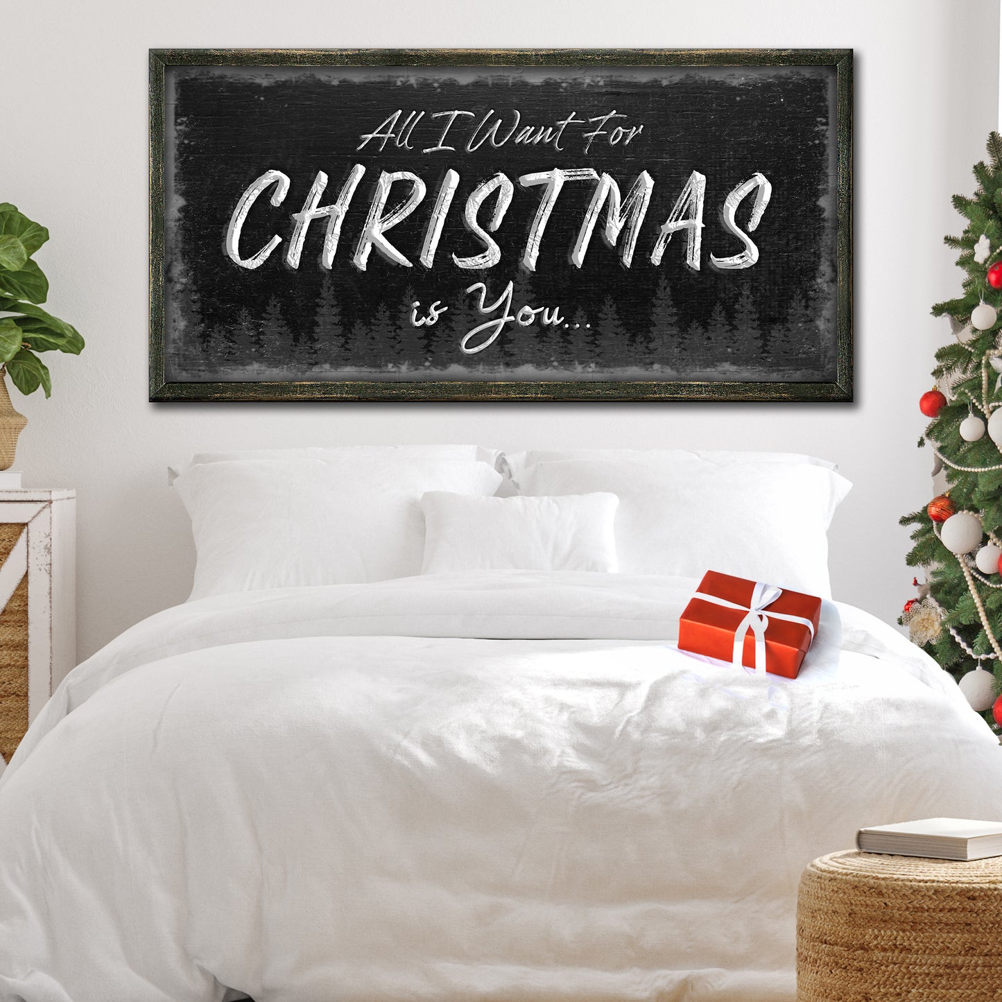 All I Want For Christmas Is You Sign Style 2 - Image by Tailored Canvases