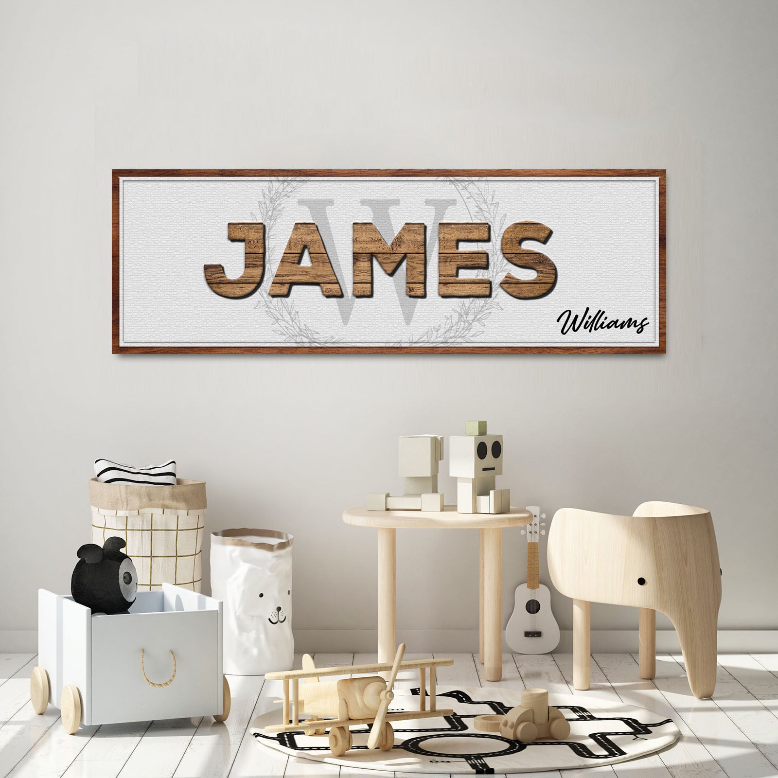 Kid's Room Name Sign II Style 2 - Image by Tailored Canvases