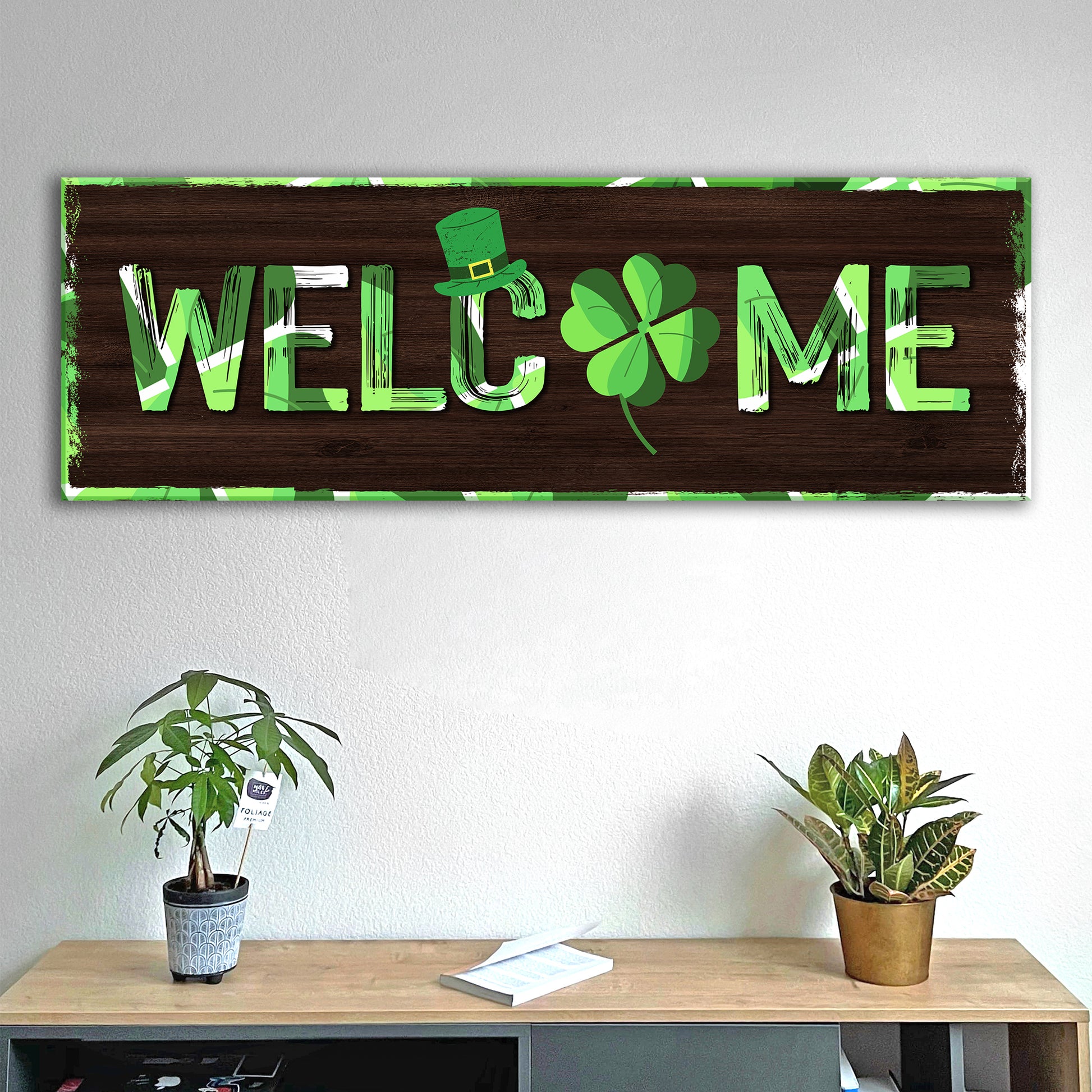 St Patrick's Welcome Sign II Style 2 - Image by Tailored Canvases