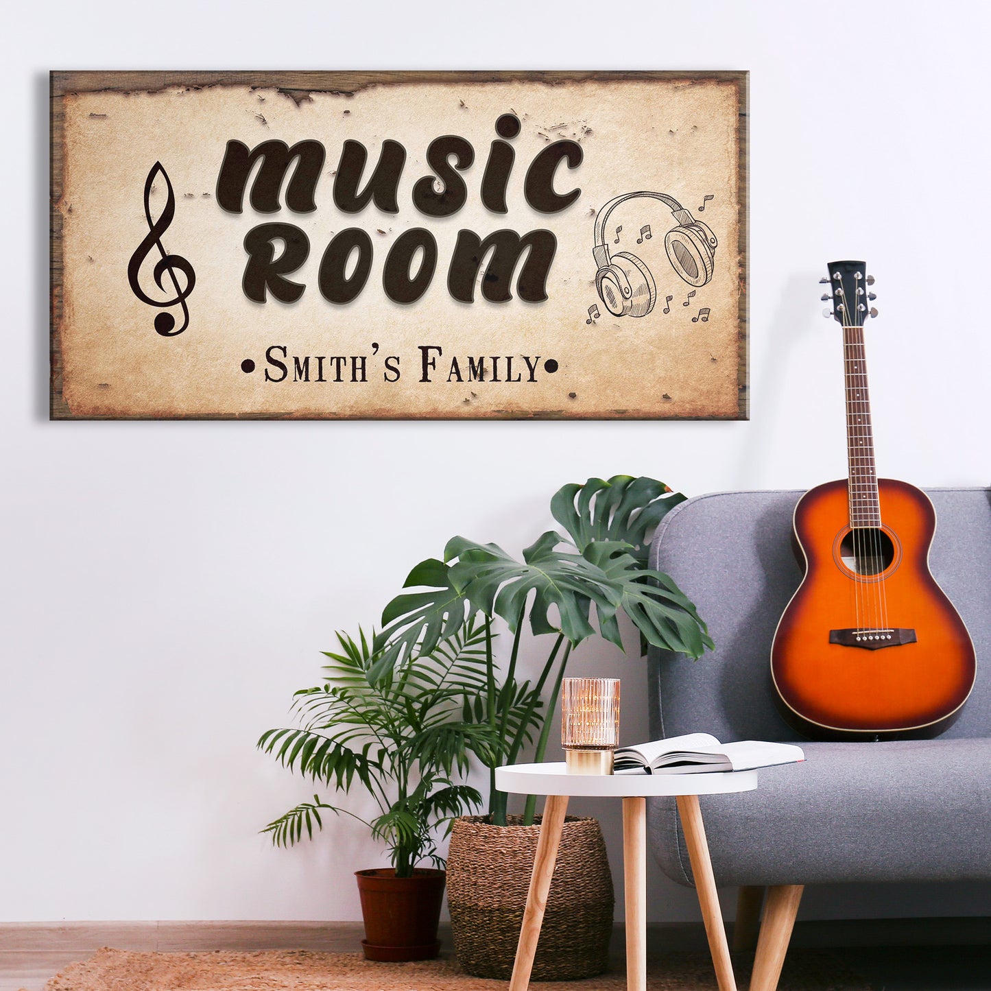 Music Room Sign II Style 2 - Image by Tailored Canvases