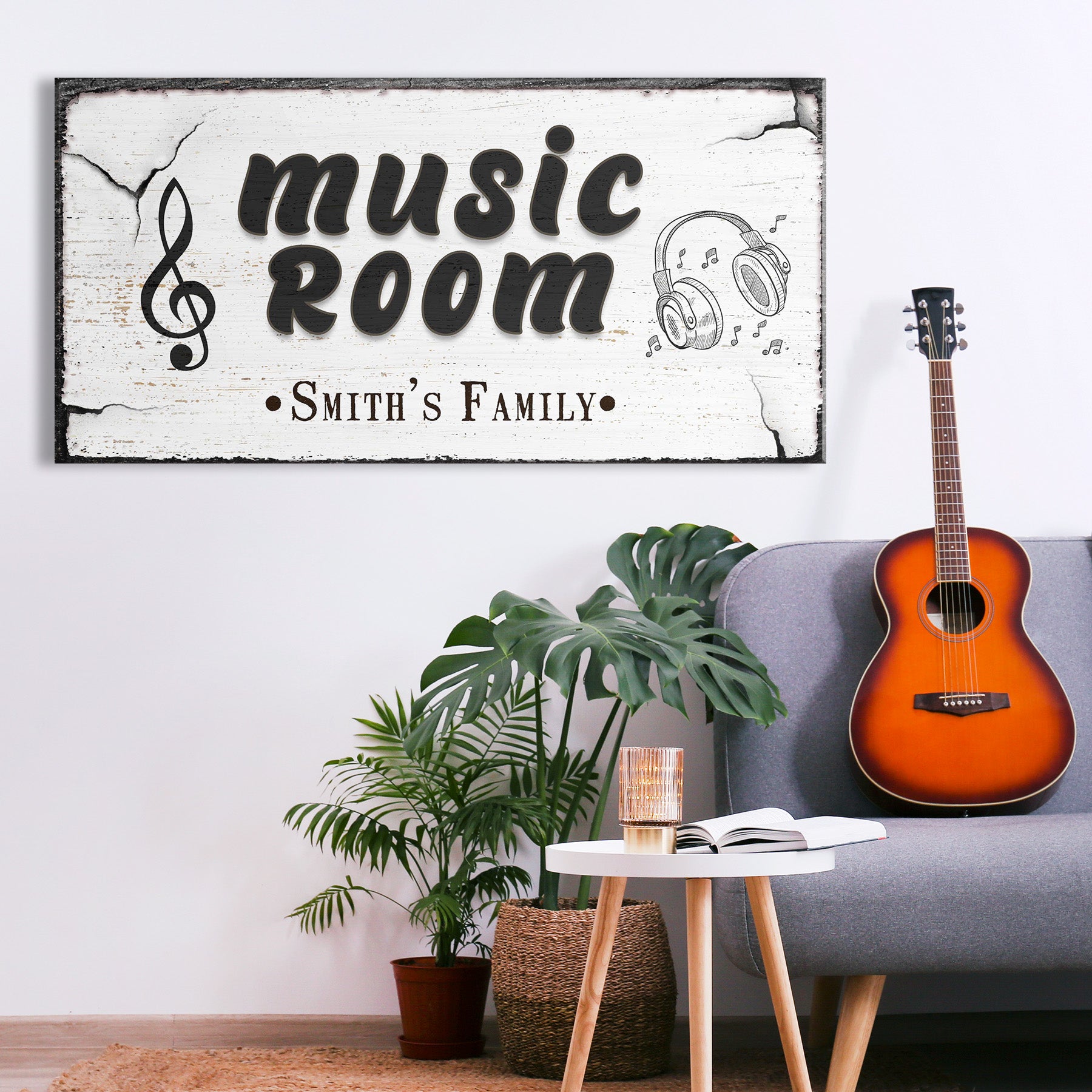 Music Room Sign II Style 3 - Image by Tailored Canvases