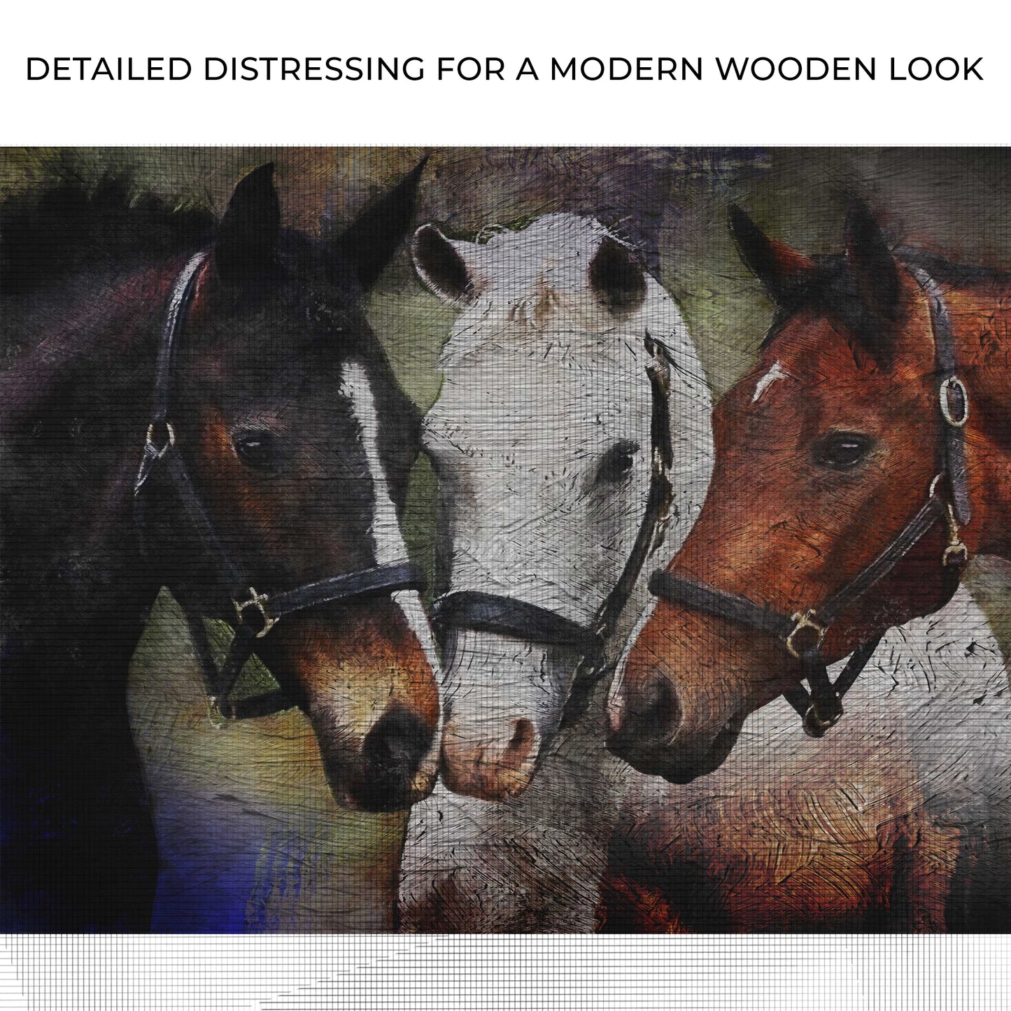 Abstract Modern Horse Canvas Wall Art Zoom - Image by Tailored Canvases