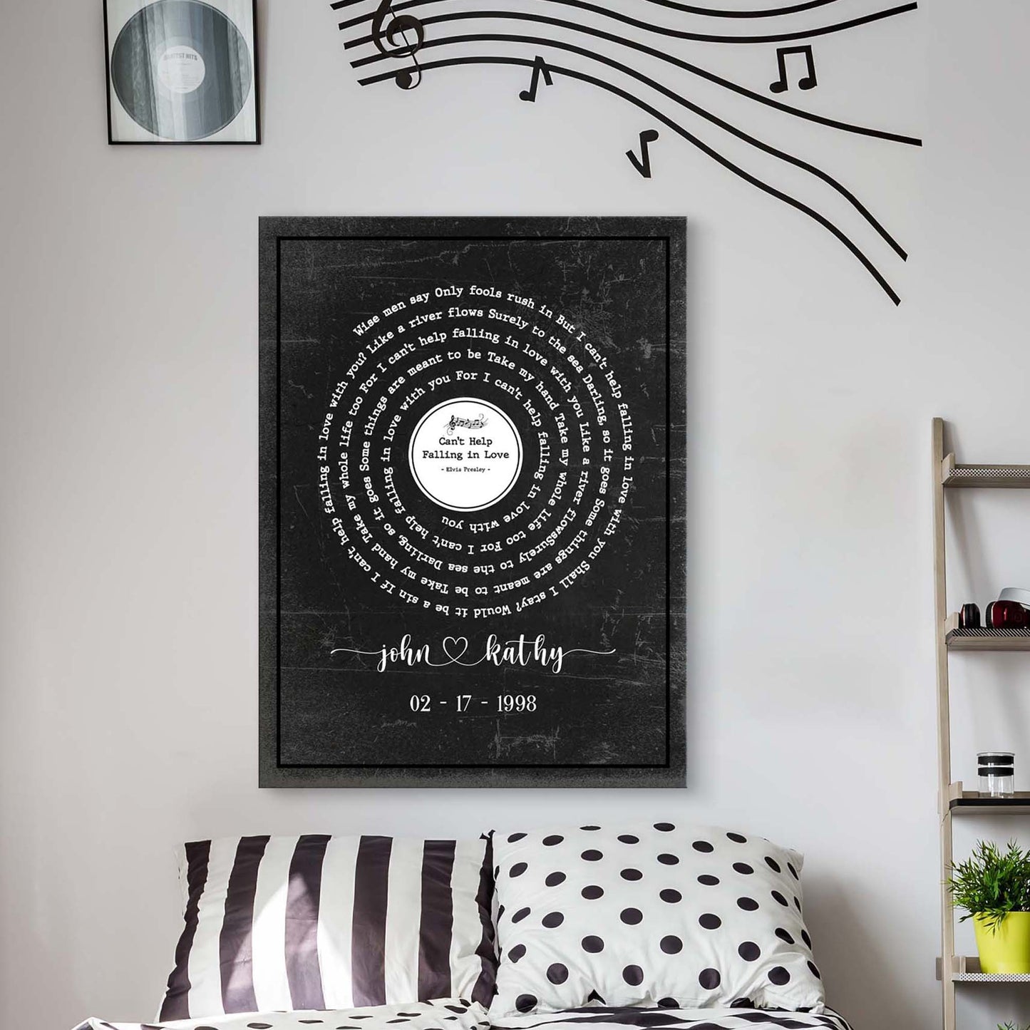 Song Lyrics Sign II Style 3 - Image by Tailored Canvases