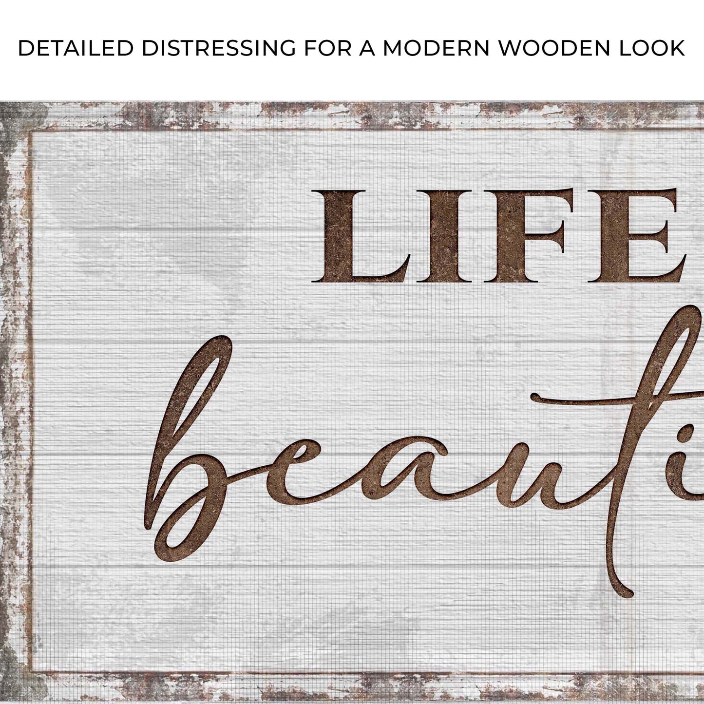 Life Is Beautiful Sign Zoom - Image by Tailored Canvases