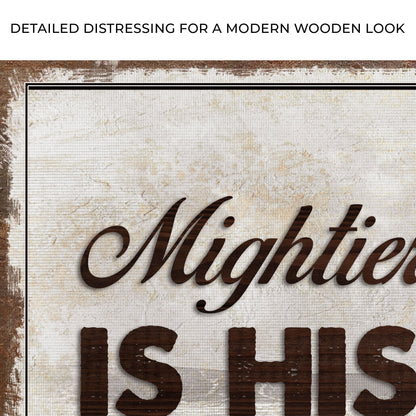 Psalm 93:4 Mightier Than The Waves Sign IV Zoom - Image by Tailored Canvases