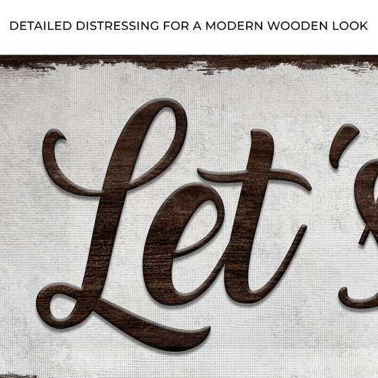 Let's Eat Sign Zoom - Image by Tailored Canvases