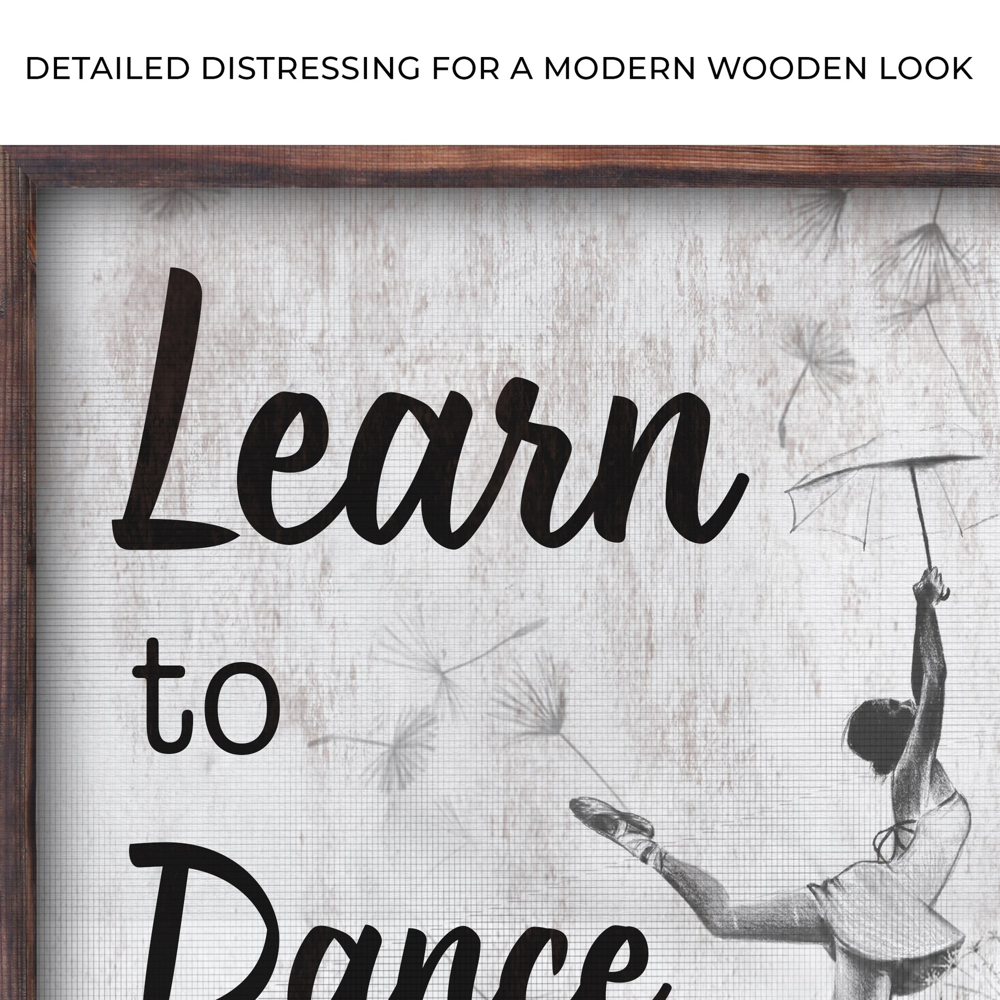 Learn To Dance In The Rain Sign Zoom - Image by Tailored Canvases