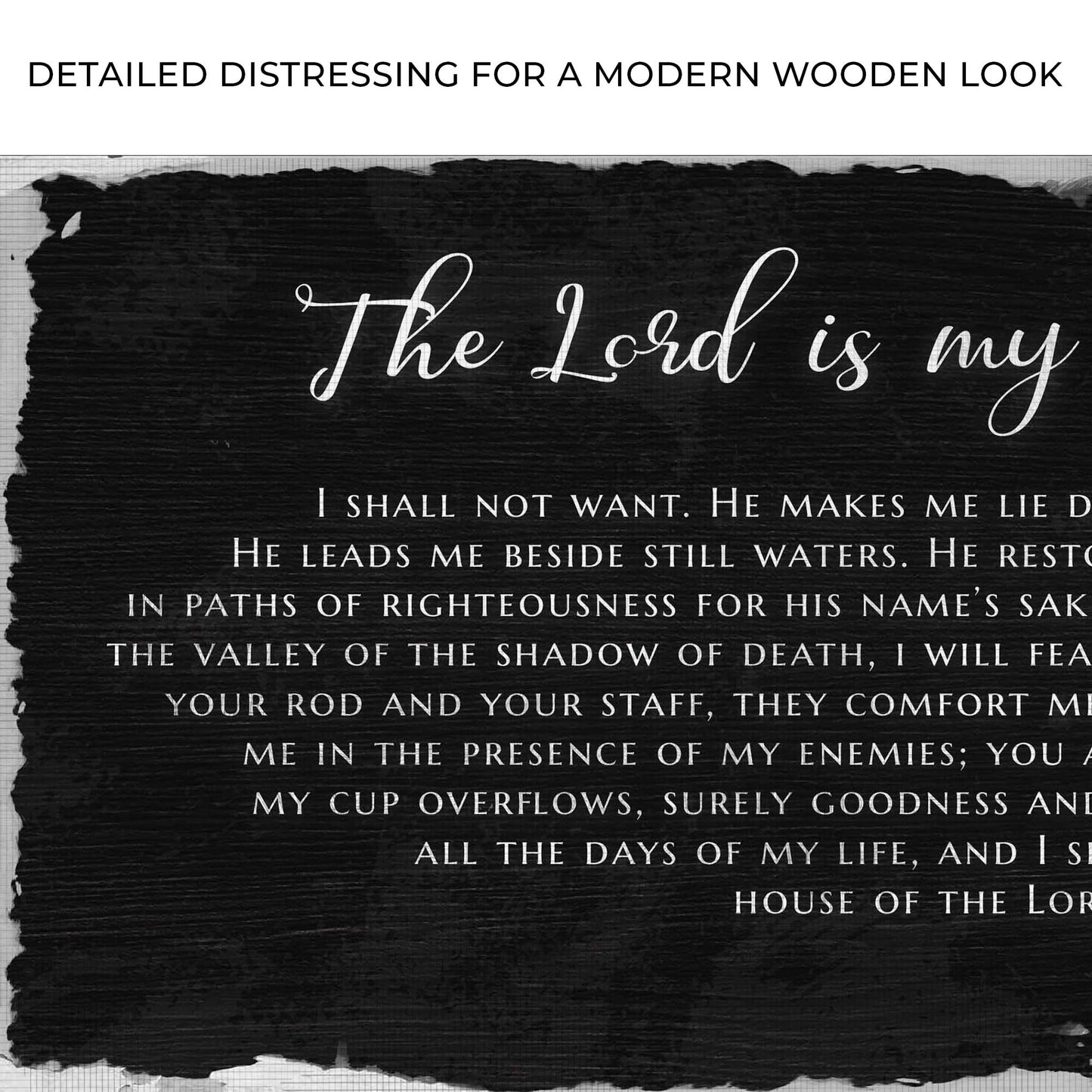 Psalm 23 - The Lord Is My Shepherd Sign IV Zoom - Image by Tailored Canvases