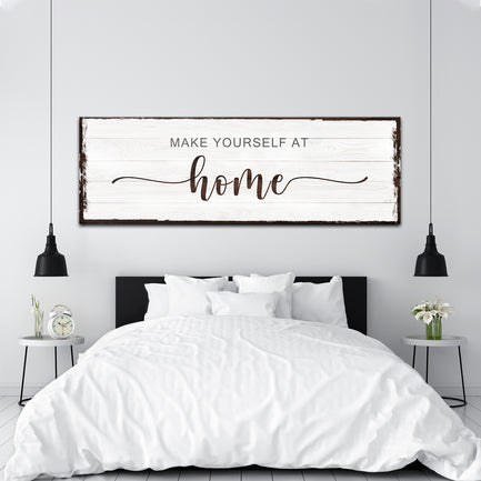 Make Yourself at Home Sign III Style 1 - Image by Tailored Canvases