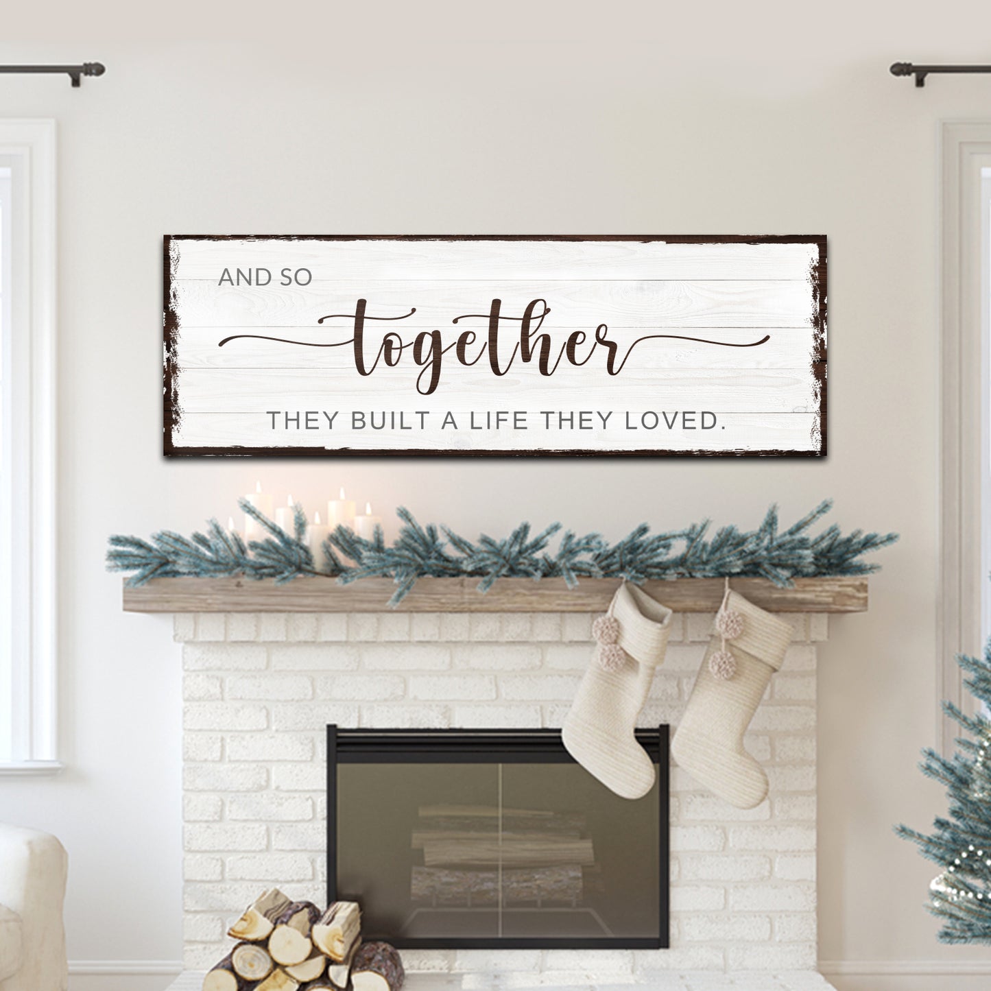 And so together they built a life they Loved Sign IV Style 1 - Image by Tailored Canvases