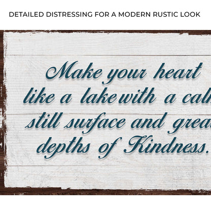 Make Your Heart Like A Lake Sign Zoom - Image by Tailored Canvases